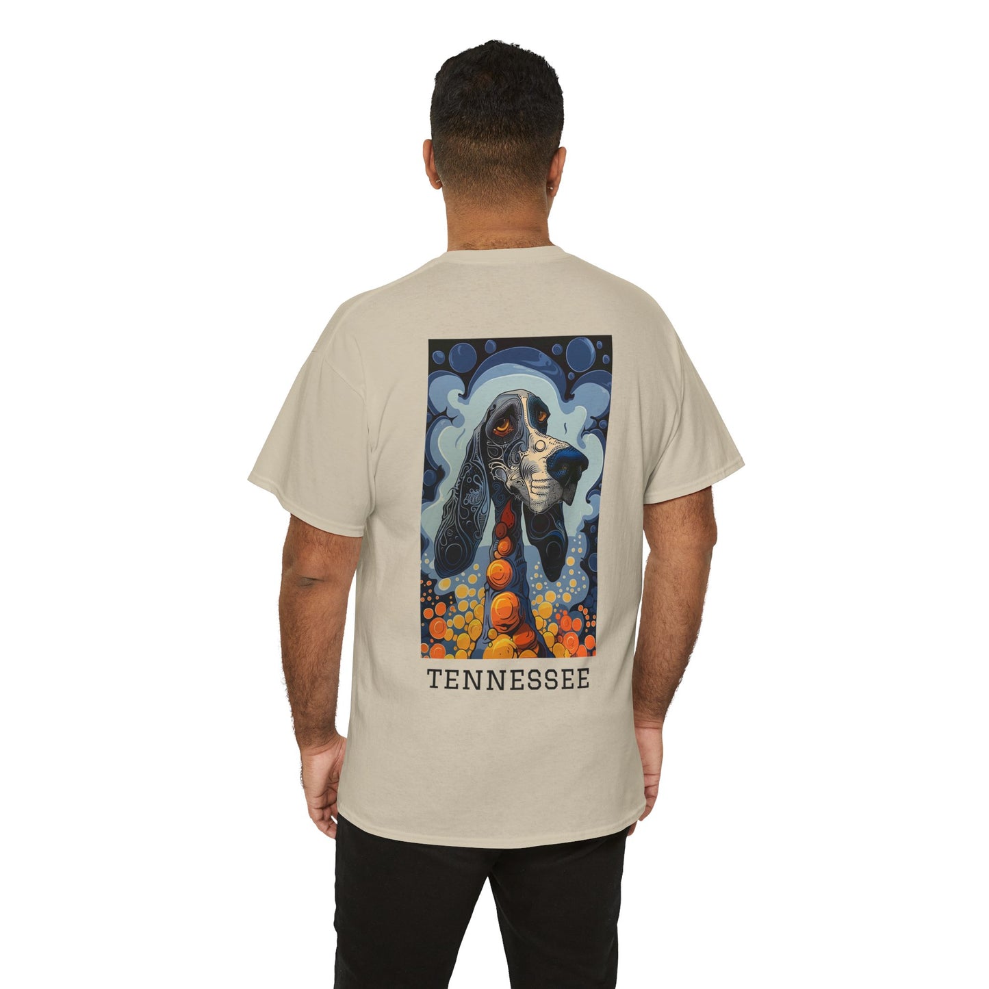 Tennessee 01B - Unisex Heavy Cotton Tee - Image on the Back