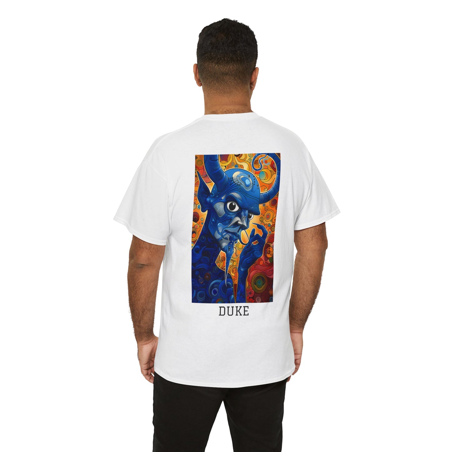 Duke 01B - Unisex Heavy Cotton Tee - Image on the Back