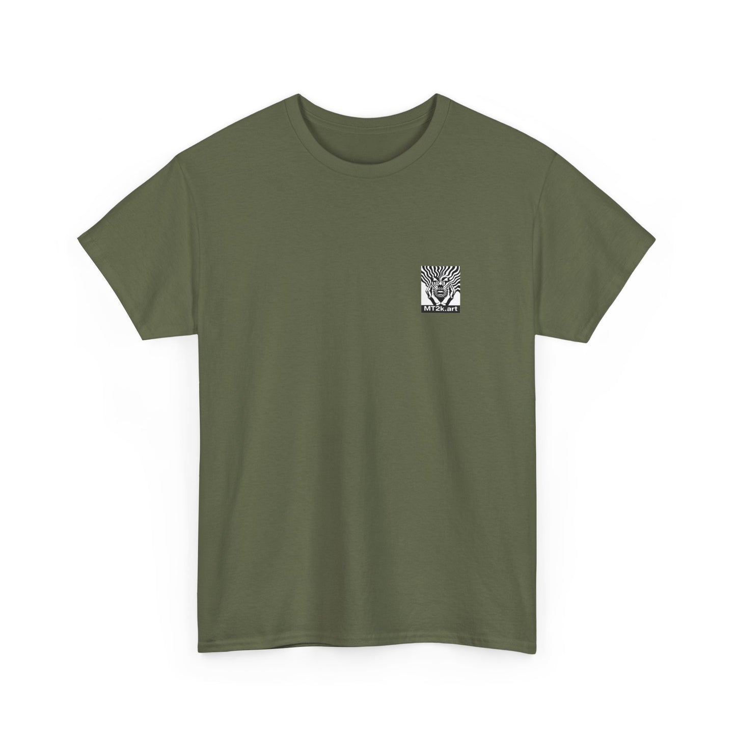 Texas Tech 02B - Unisex Heavy Cotton Tee - Image on the Back