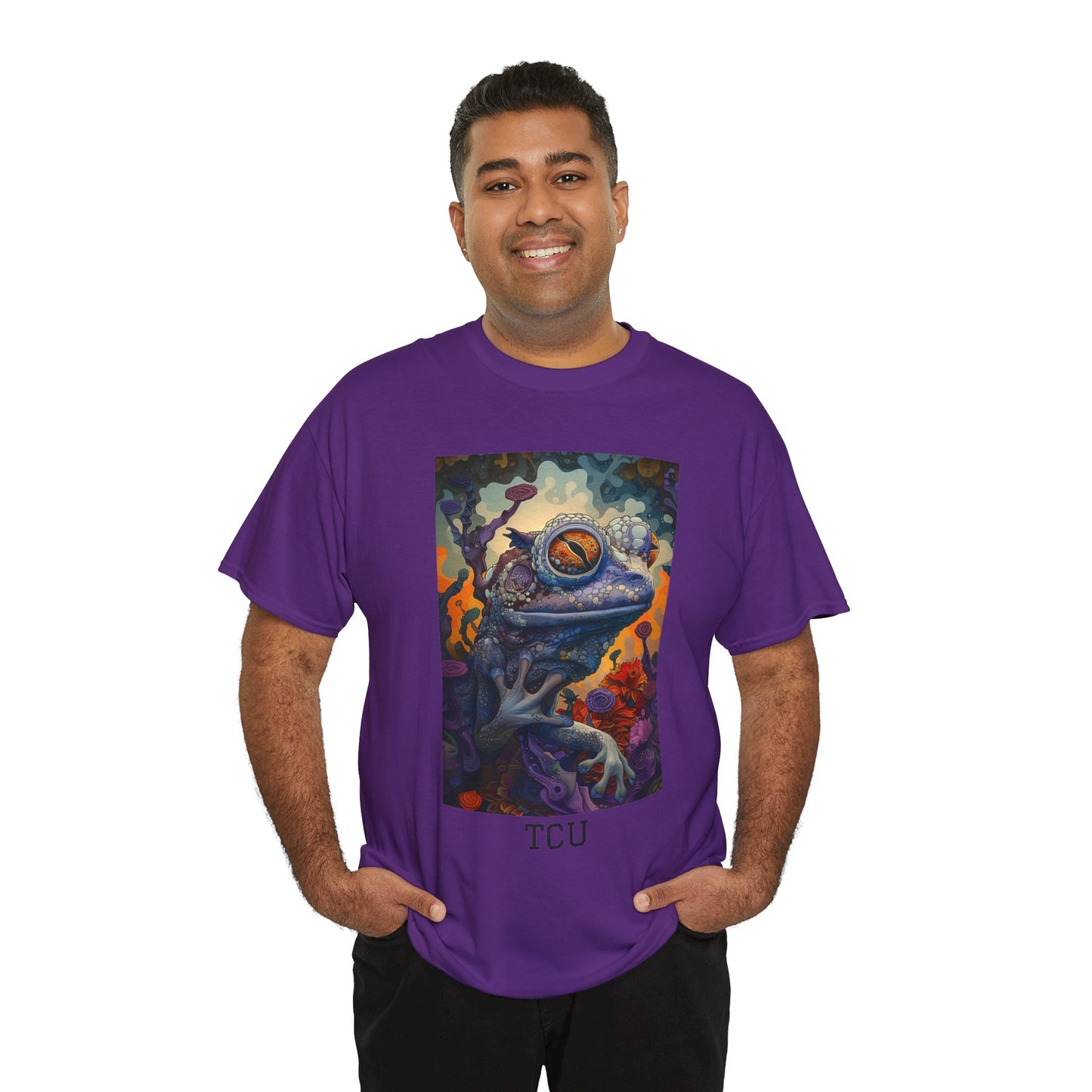 TCU 02F - Unisex Heavy Cotton Tee - Image on the Front