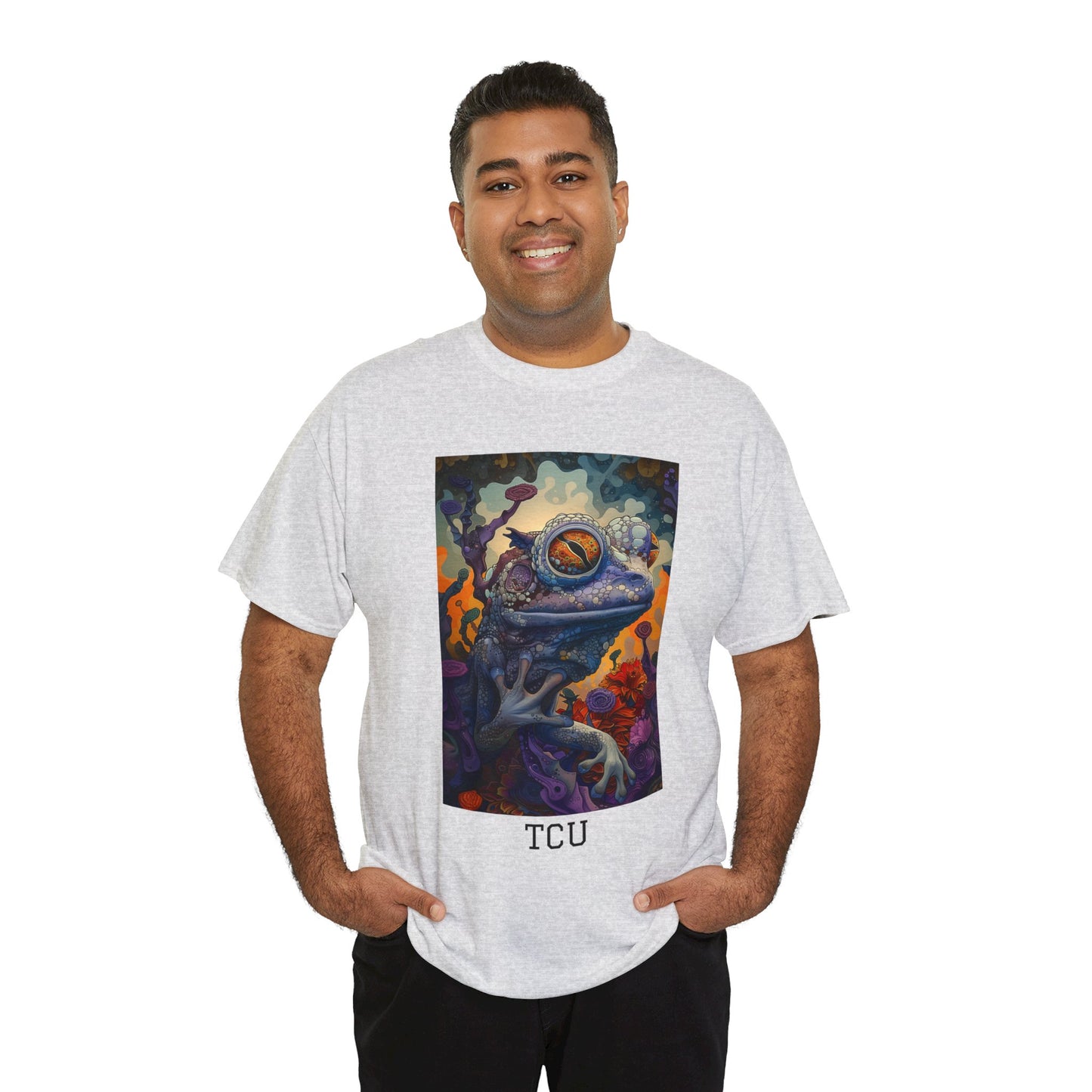 TCU 02F - Unisex Heavy Cotton Tee - Image on the Front