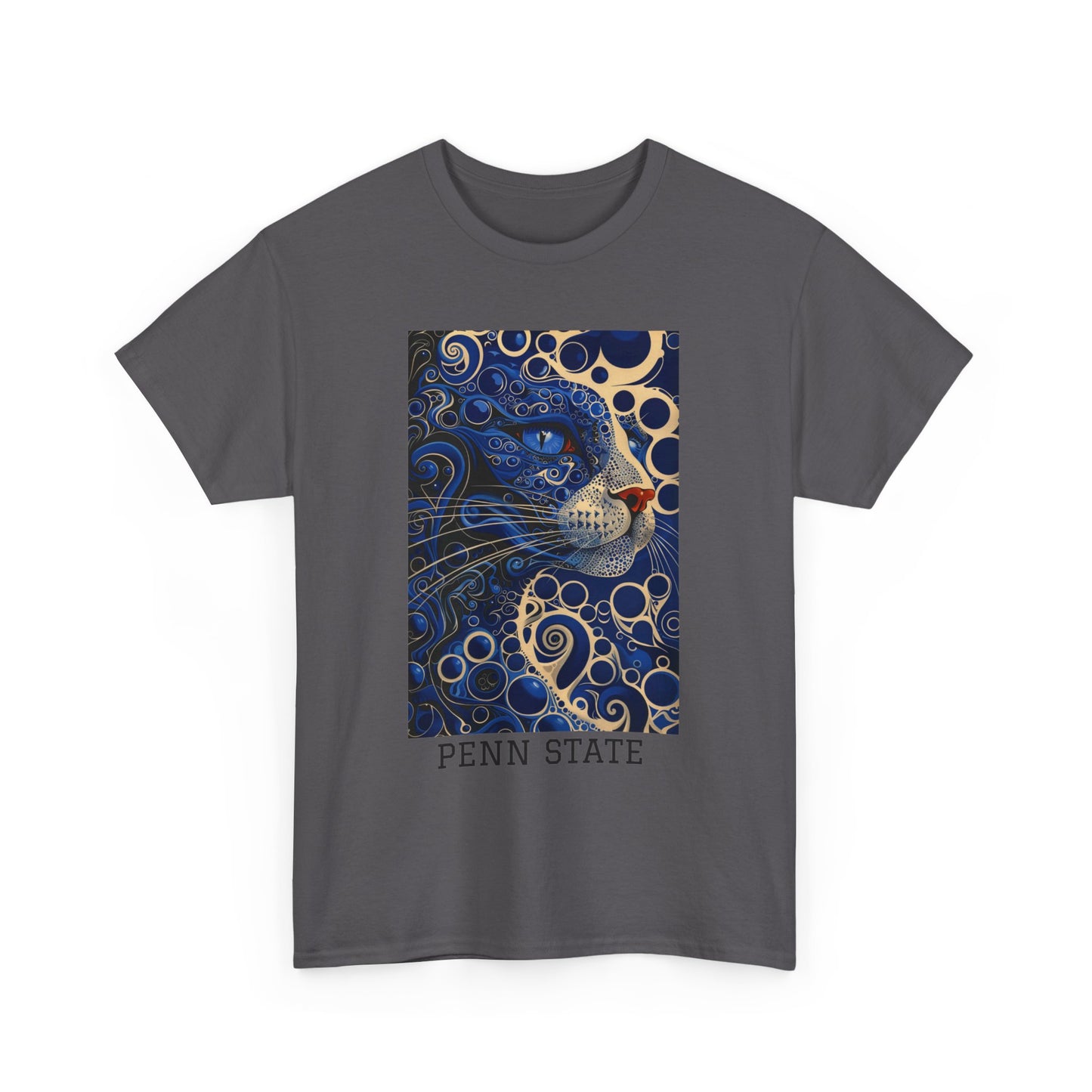 Penn State 01F - Unisex Heavy Cotton Tee - Image on the Front