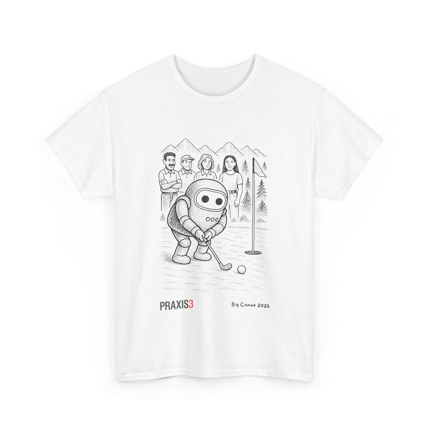 P3 Big Canoe 2025 - Praxi goes golfing line art