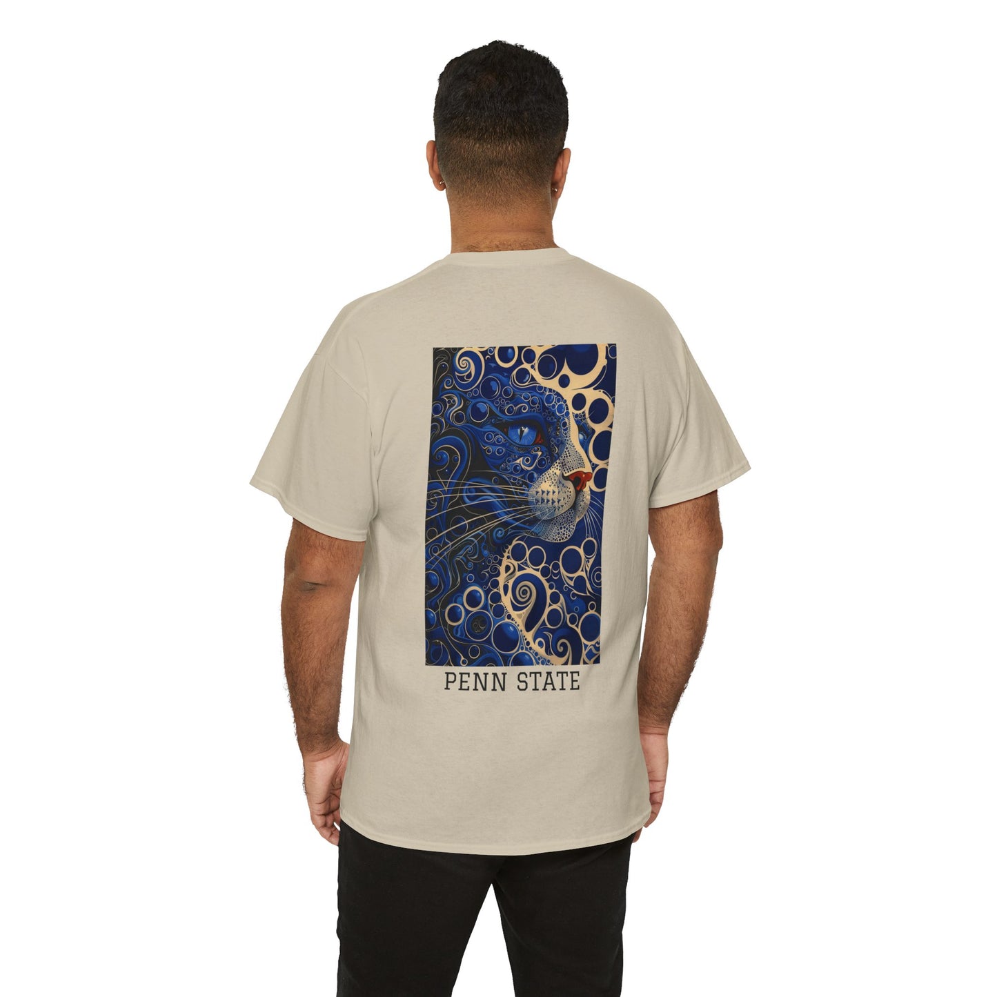 Penn State 01B - Unisex Heavy Cotton Tee - Image on the Back