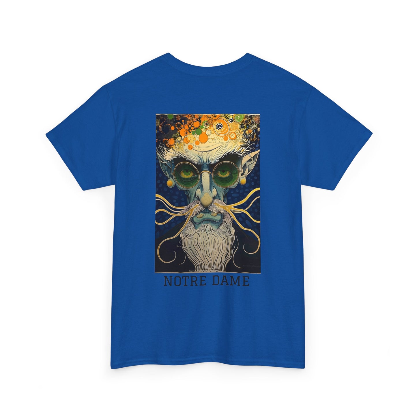 Notre Dame 02B - Unisex Heavy Cotton Tee - Image on the Back