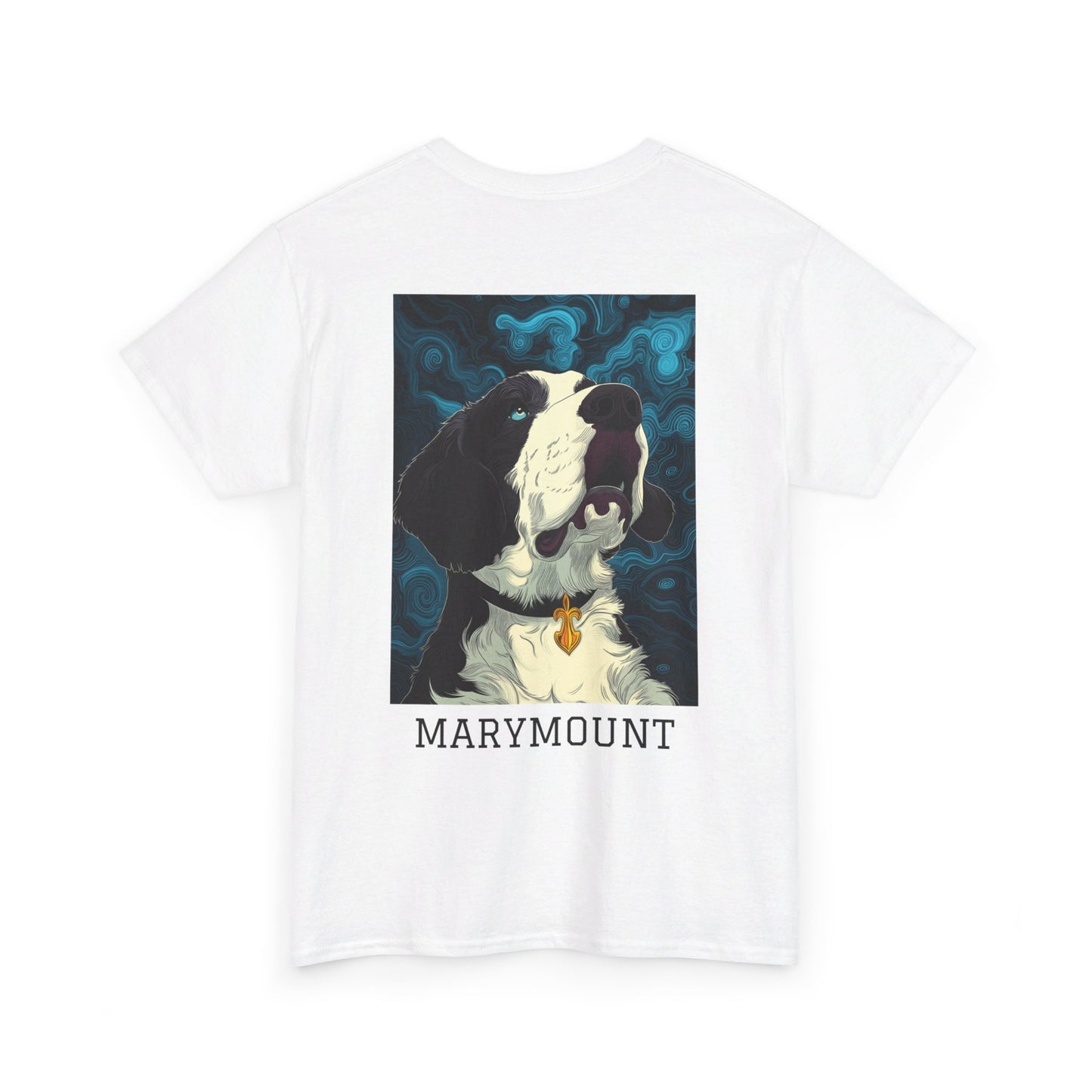 Marymount 01B - Unisex Heavy Cotton Tee - Image on the Back