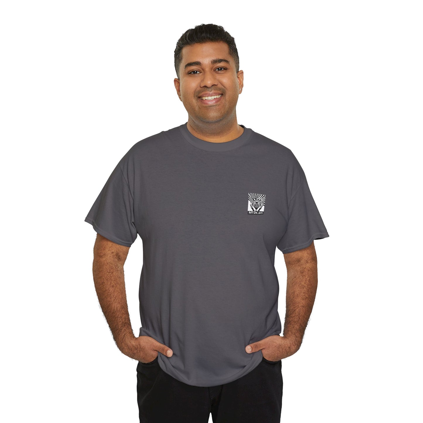 Clemson 02B - Unisex Heavy Cotton Tee - Image on the Back