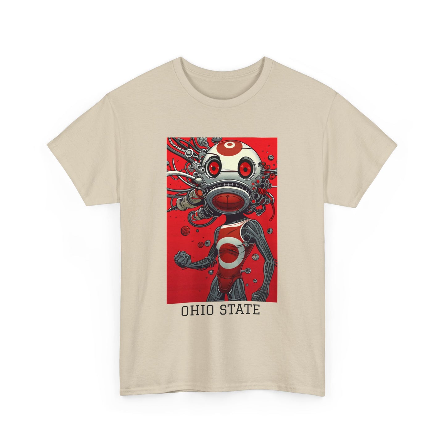 Ohio State 01F - Unisex Heavy Cotton Tee - Image on the Front