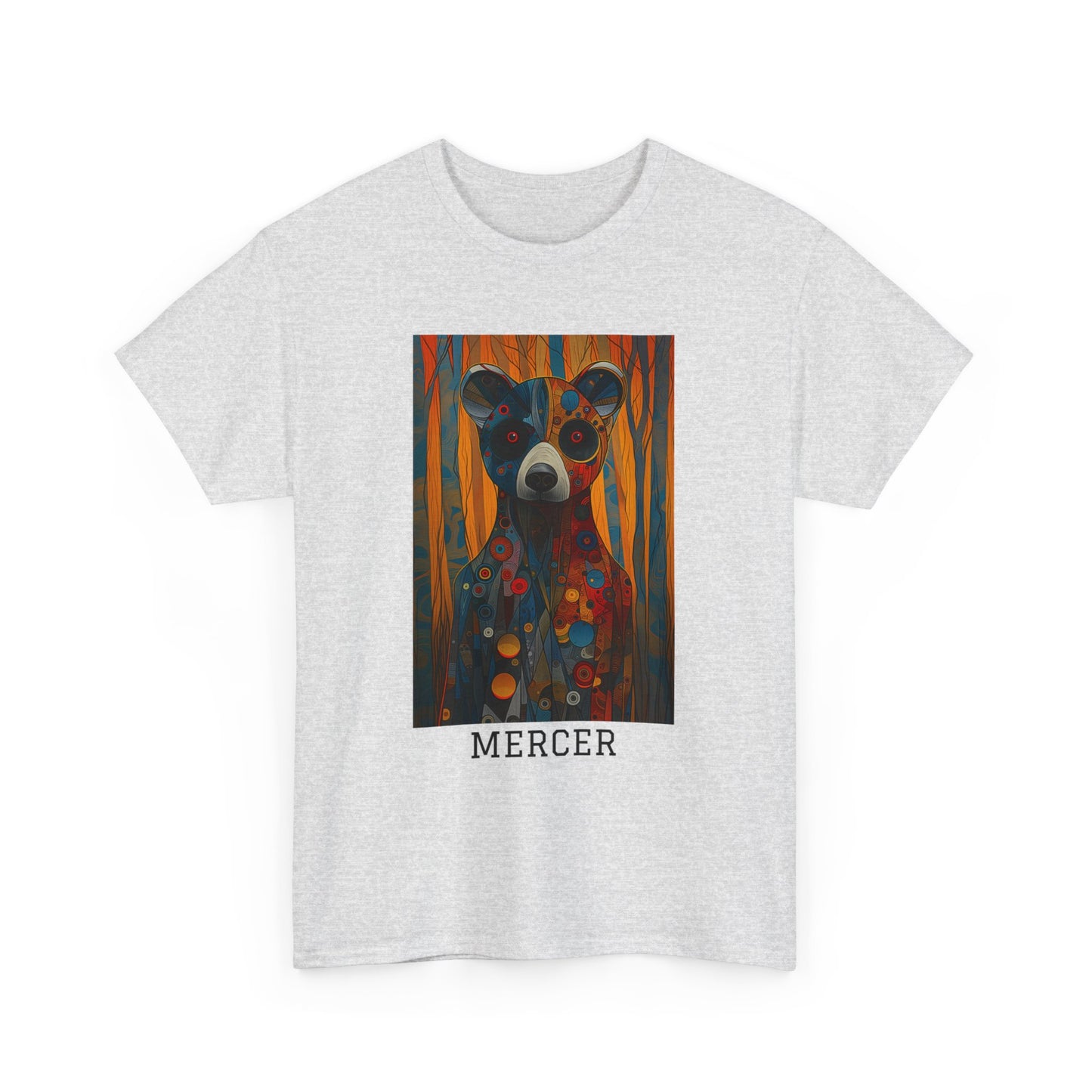 Mercer 01F - Unisex Heavy Cotton Tee - Image on the Front