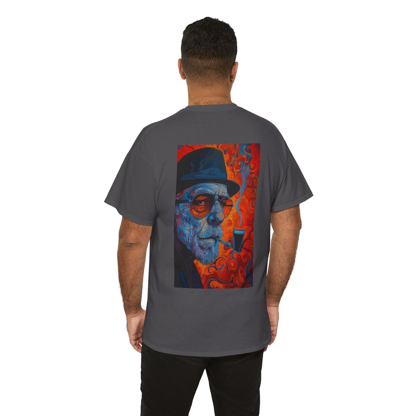 Heisenberg 01B - Unisex Heavy Cotton Tee - Image on the Back