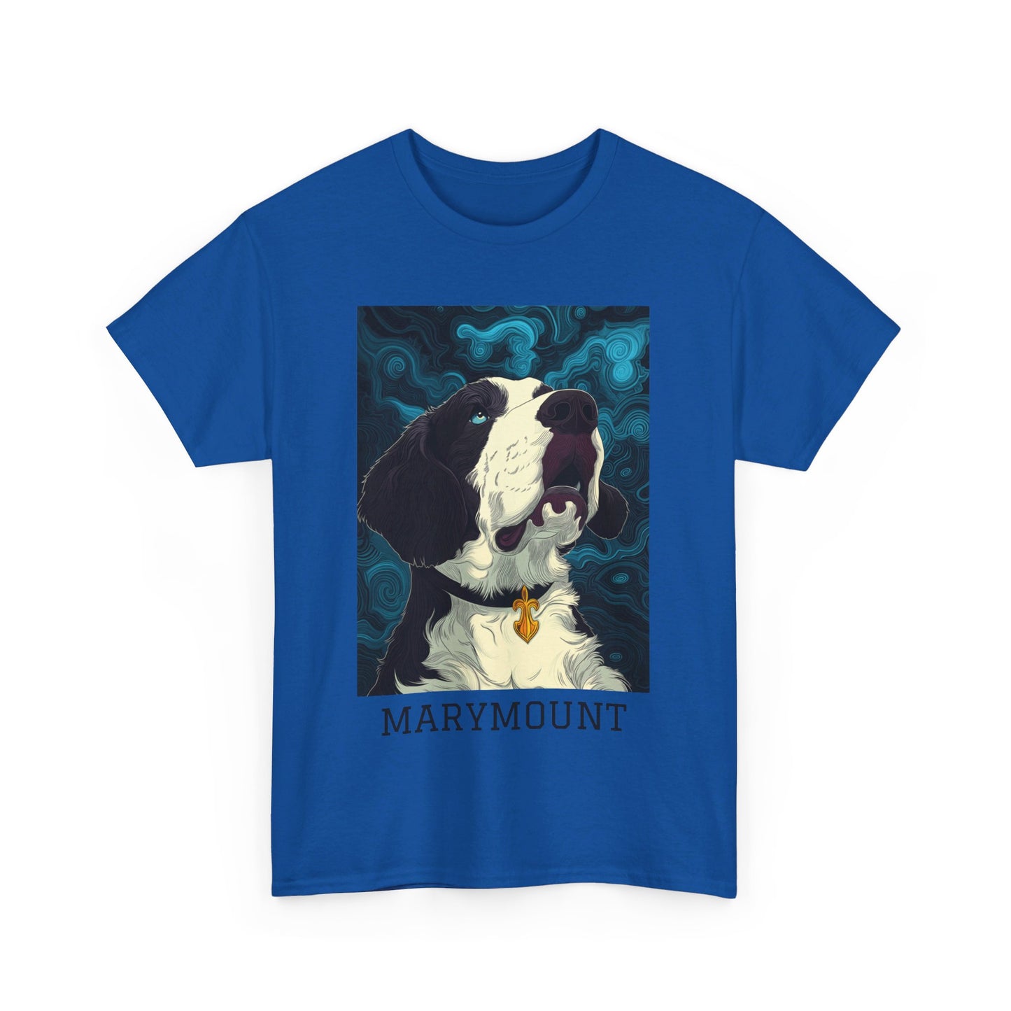 Marymount 01F - Unisex Heavy Cotton Tee - Image on the Front