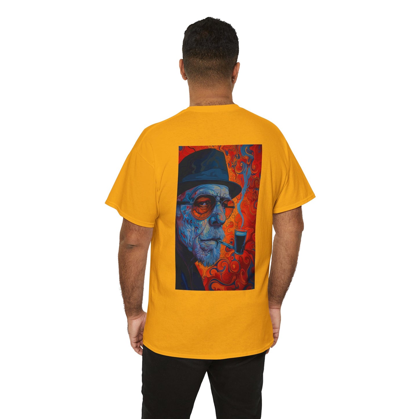 Heisenberg 01B - Unisex Heavy Cotton Tee - Image on the Back