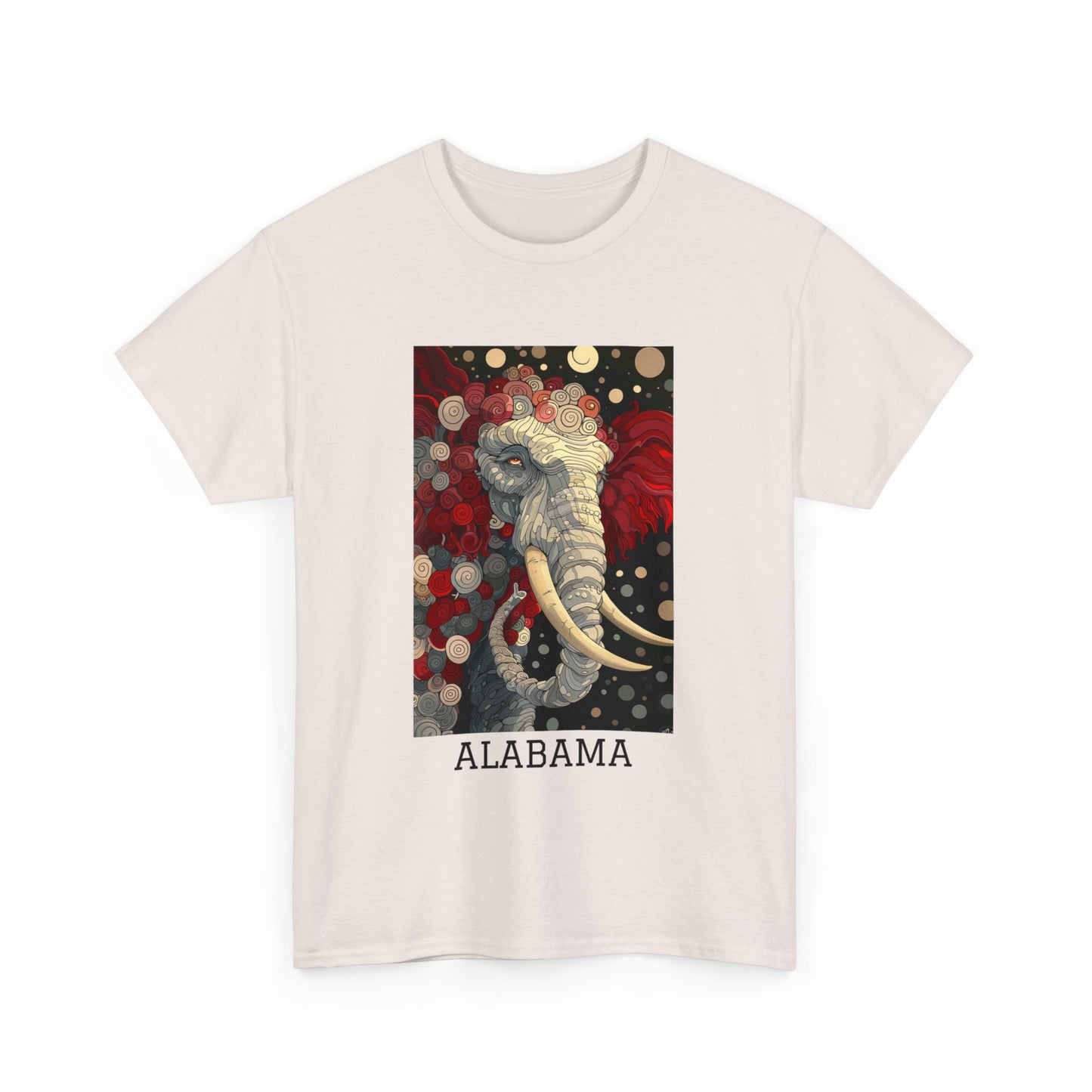 Alabama 01F - Unisex Heavy Cotton Tee - Image on the Front