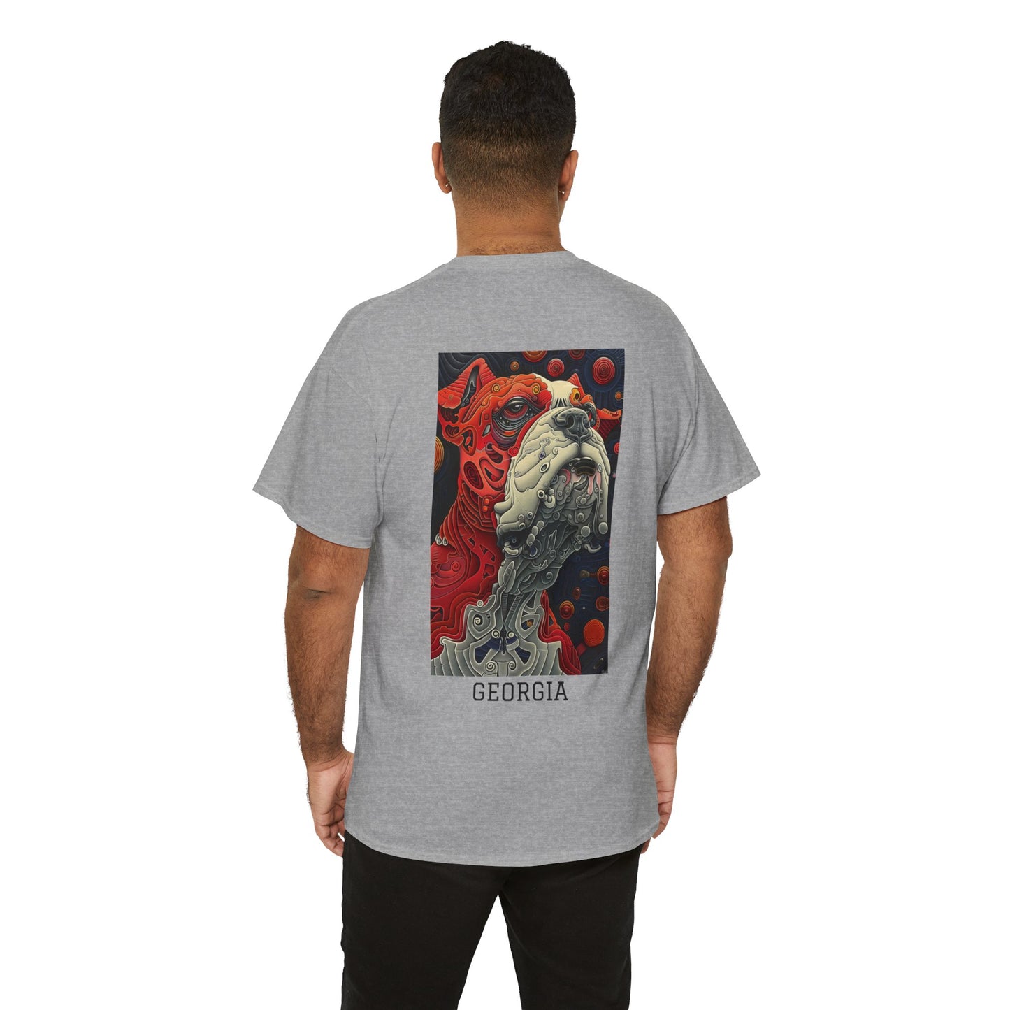 Georgia 02B - Unisex Heavy Cotton Tee - Image on the Back