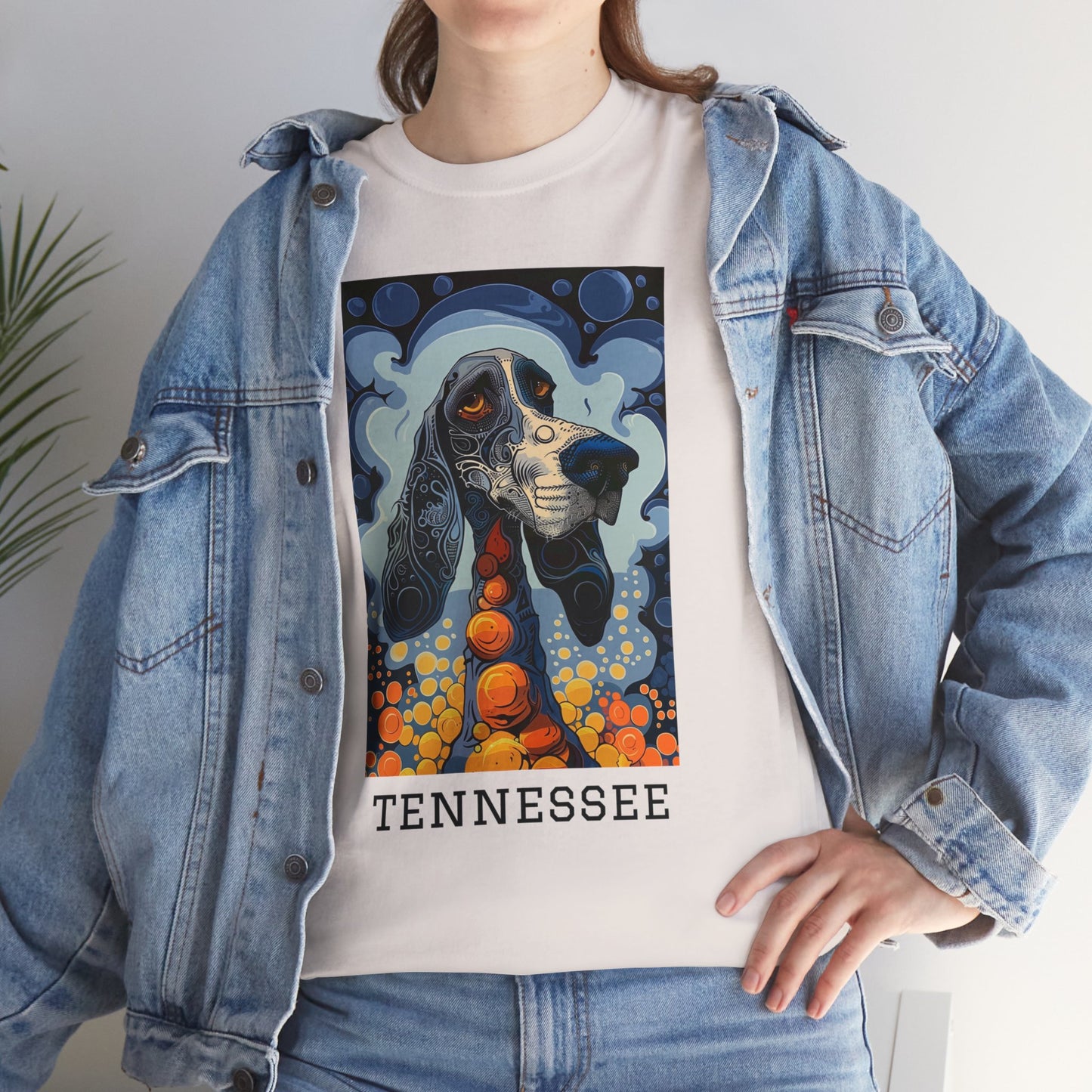 Tennessee 01F - Unisex Heavy Cotton Tee - Image on the Front