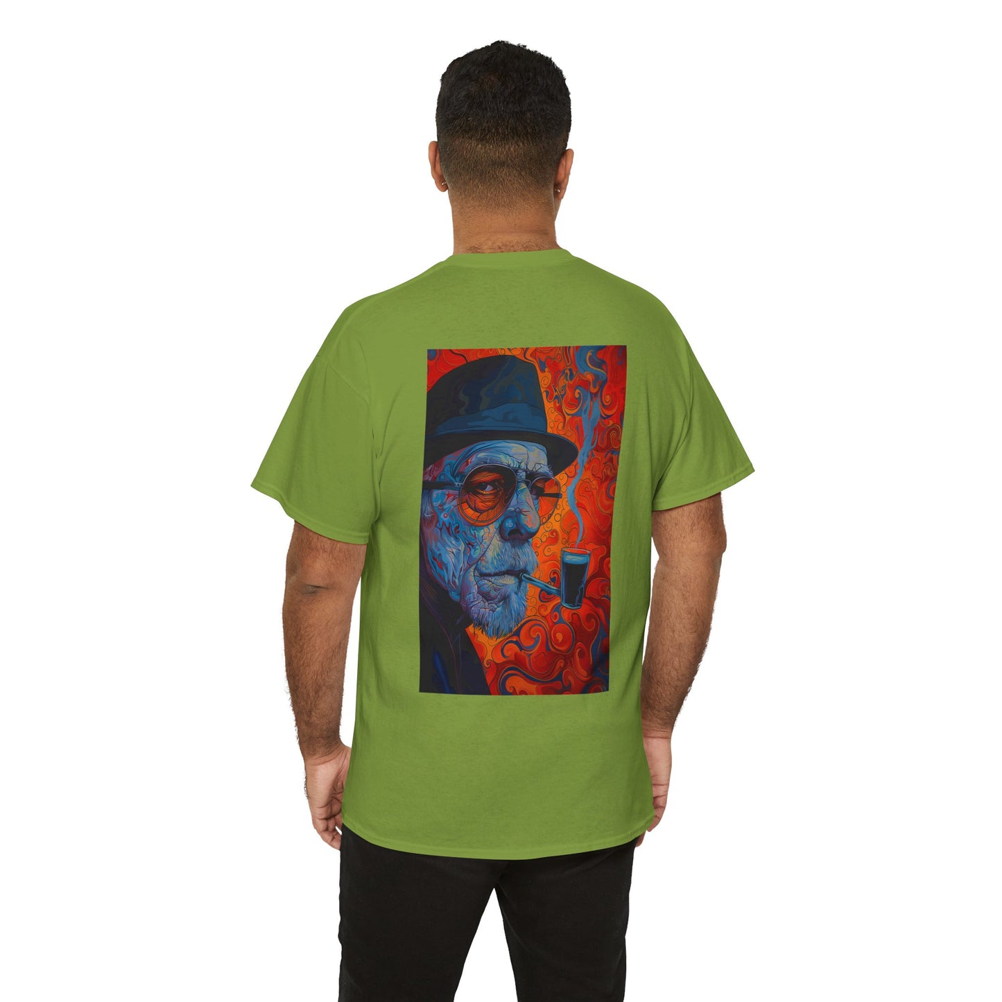 Heisenberg 01B - Unisex Heavy Cotton Tee - Image on the Back