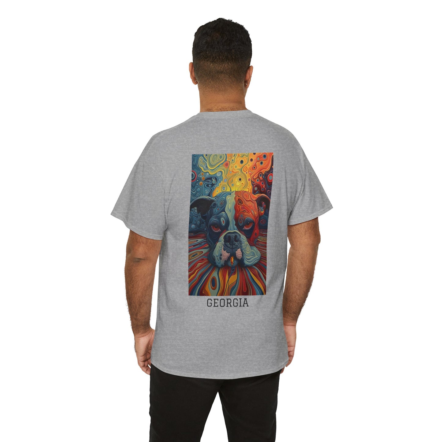Georgia 03B - Unisex Heavy Cotton Tee - Image on the Back
