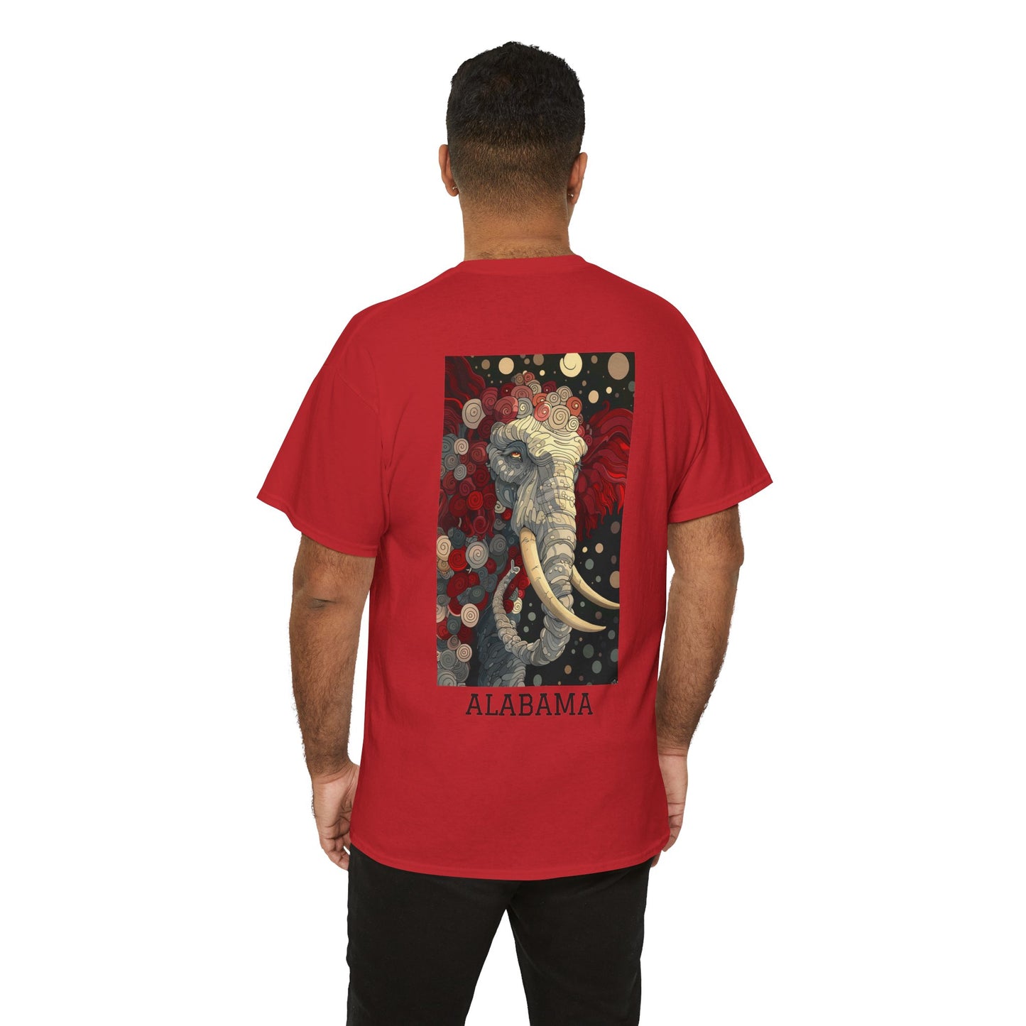 Alabama 01B - Unisex Heavy Cotton Tee - Image on the Back