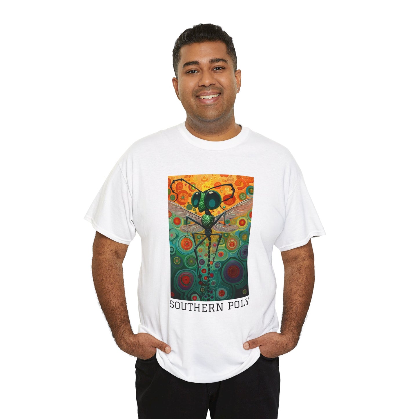 Southern Poly 01F - Unisex Heavy Cotton Tee - Image on the Front