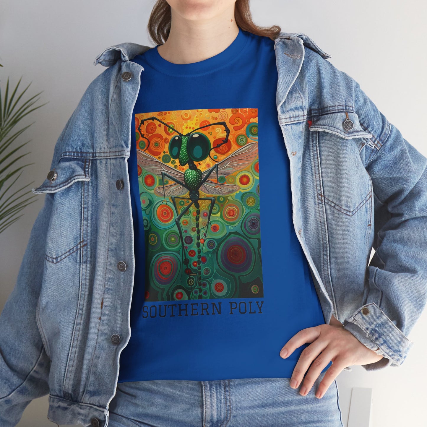 Southern Poly 01F - Unisex Heavy Cotton Tee - Image on the Front