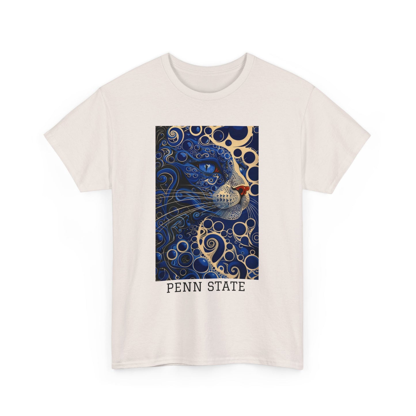 Penn State 01F - Unisex Heavy Cotton Tee - Image on the Front