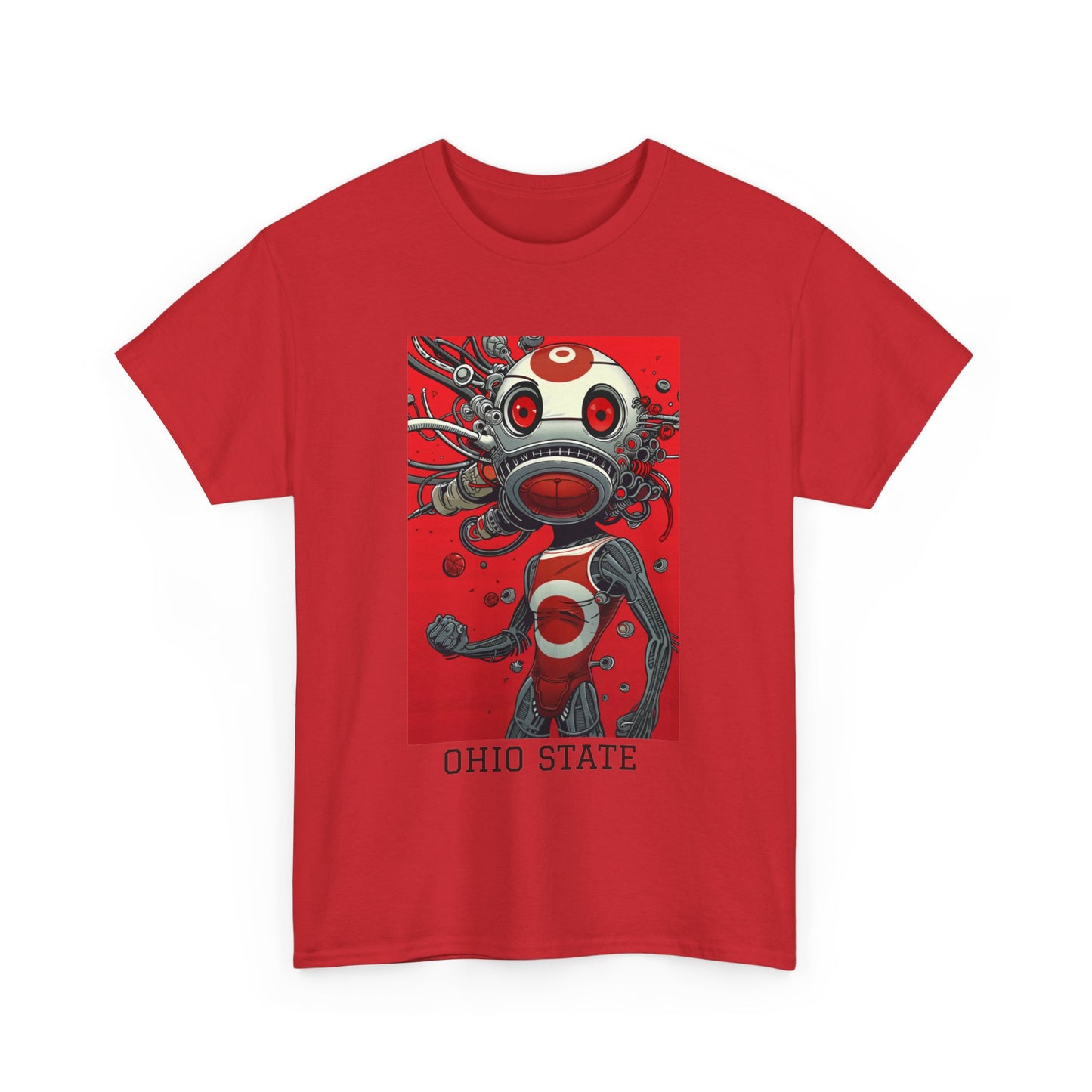 Ohio State 01F - Unisex Heavy Cotton Tee - Image on the Front
