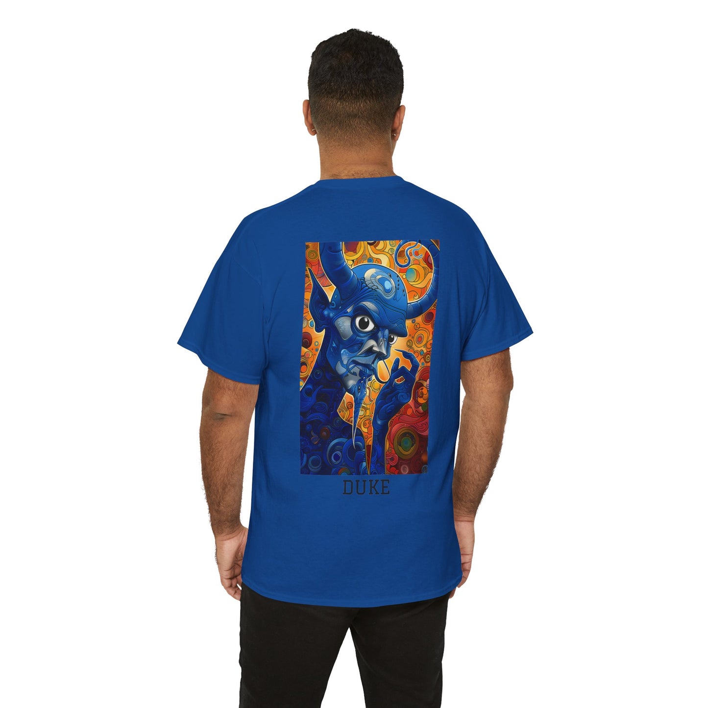 Duke 01B - Unisex Heavy Cotton Tee - Image on the Back
