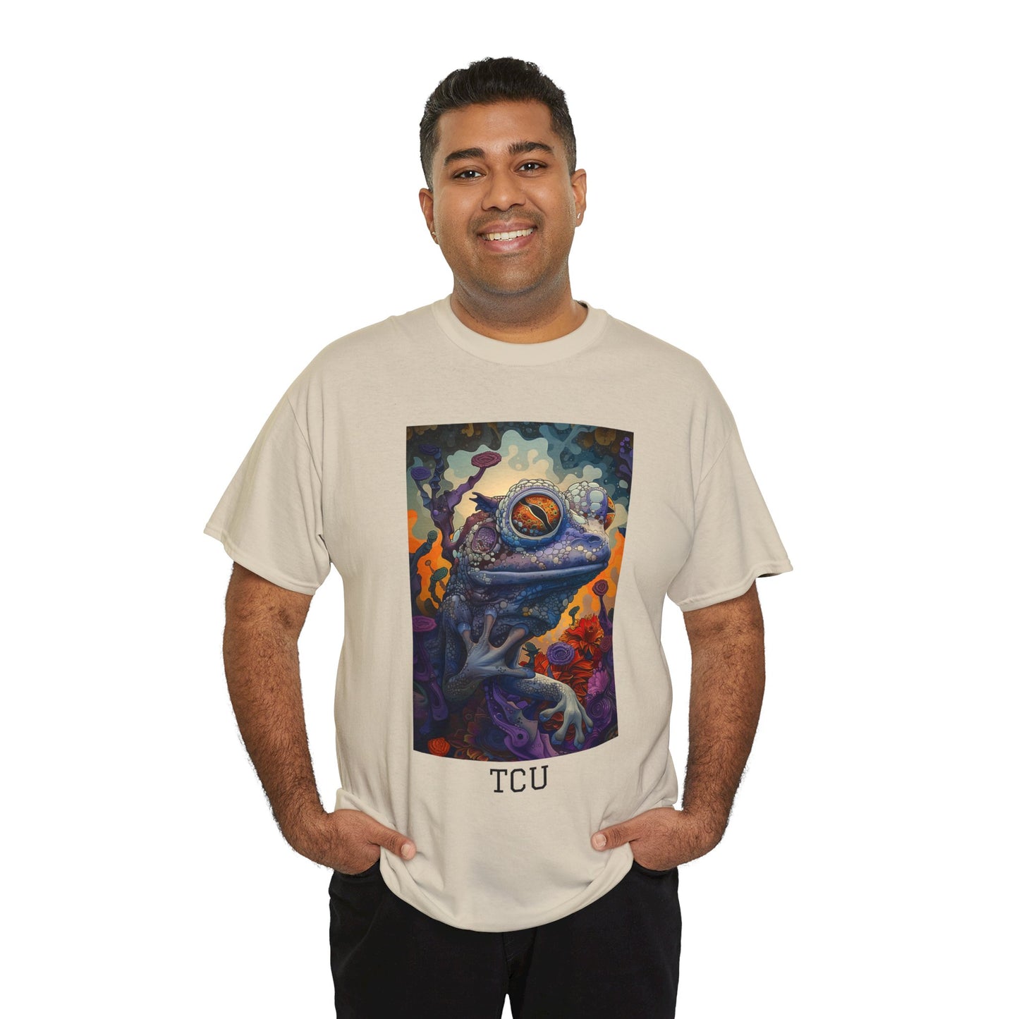 TCU 02F - Unisex Heavy Cotton Tee - Image on the Front