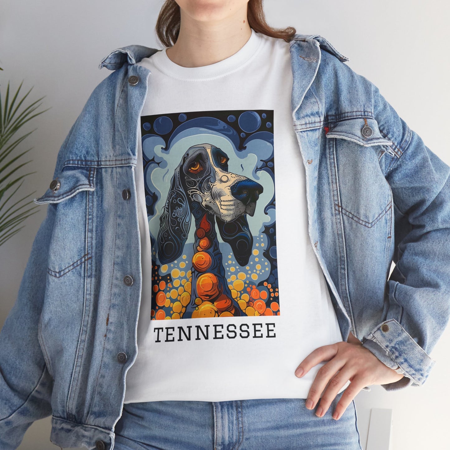 Tennessee 01F - Unisex Heavy Cotton Tee - Image on the Front