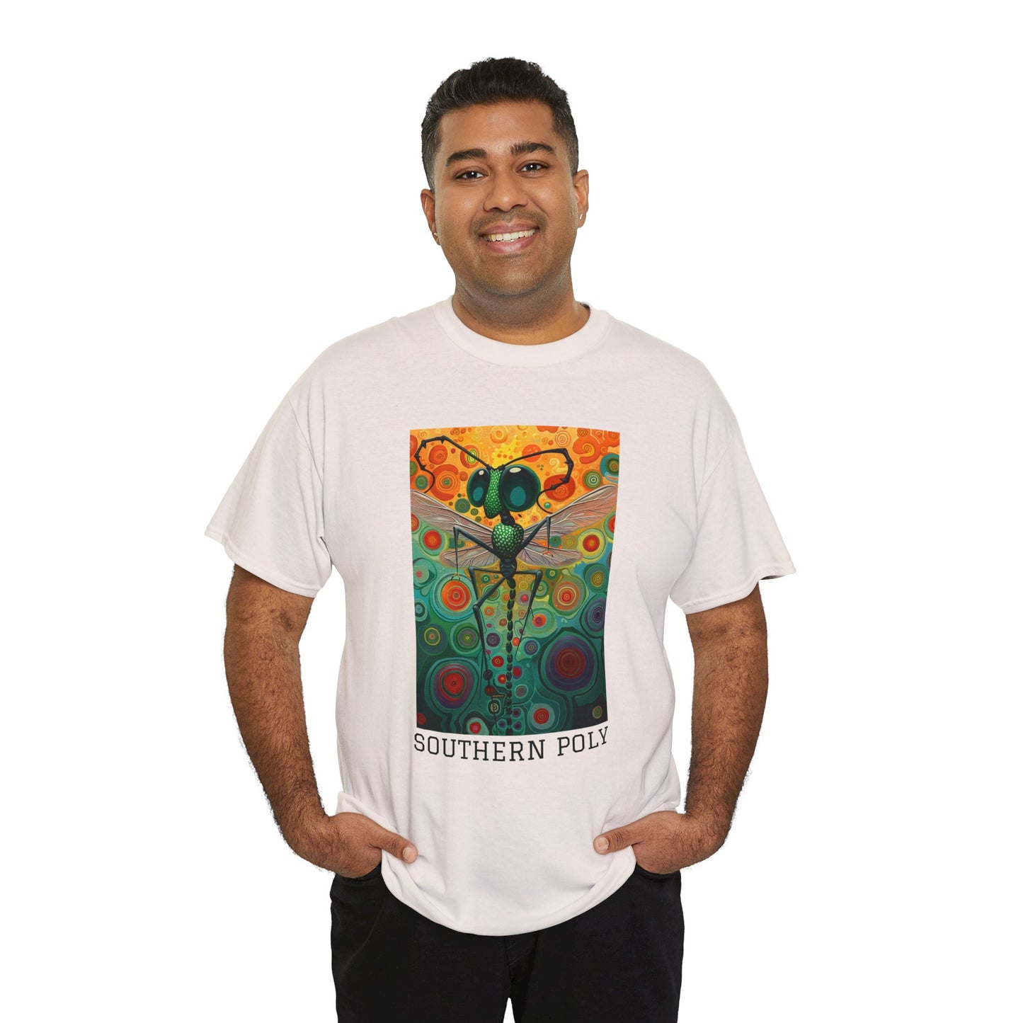 Southern Poly 01F - Unisex Heavy Cotton Tee - Image on the Front