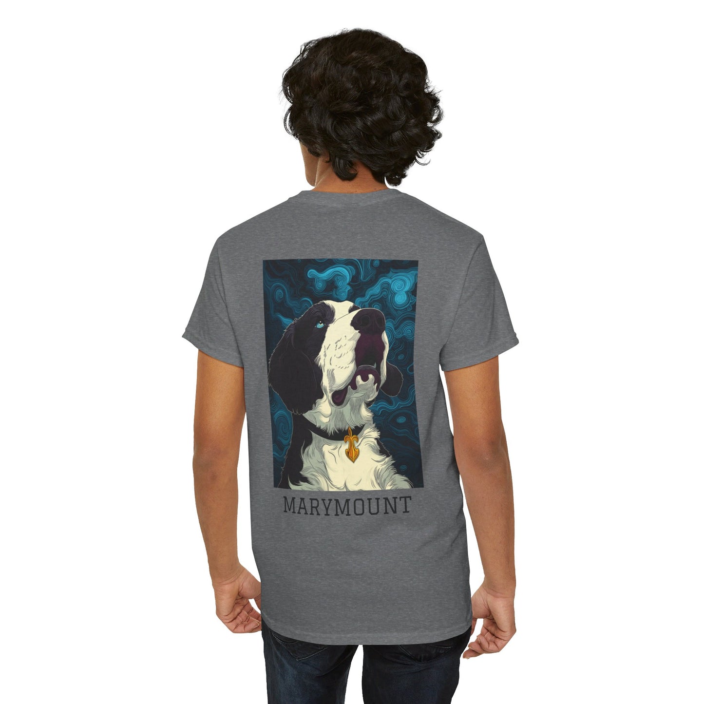 Marymount 01B - Unisex Heavy Cotton Tee - Image on the Back