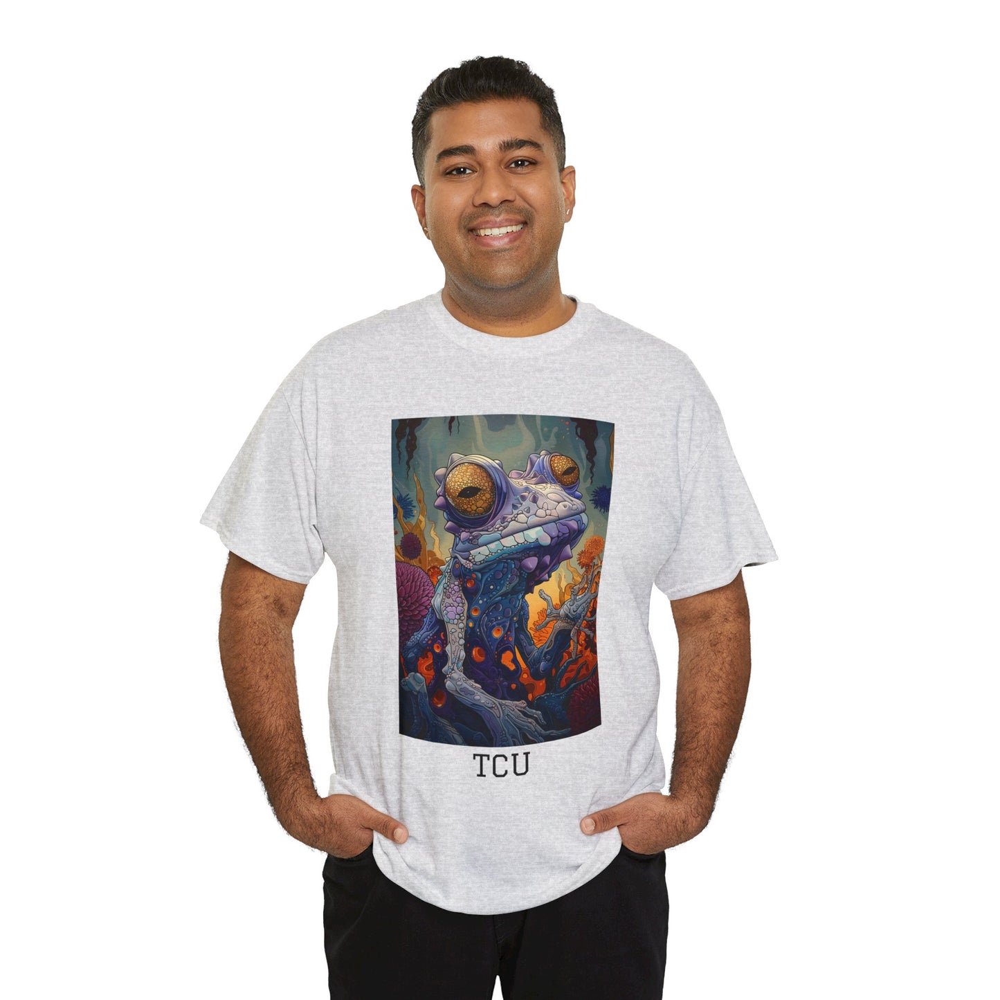 TCU 01F - Unisex Heavy Cotton Tee - Image on the Front