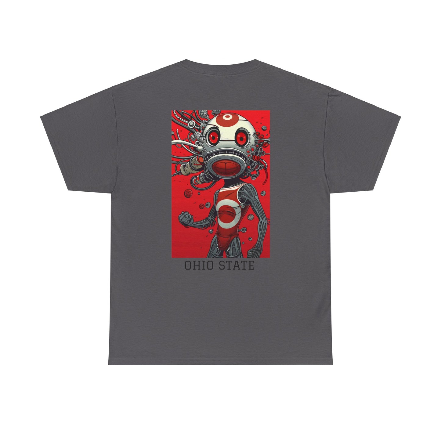 Ohio State 01B - Unisex Heavy Cotton Tee - Image on the Back