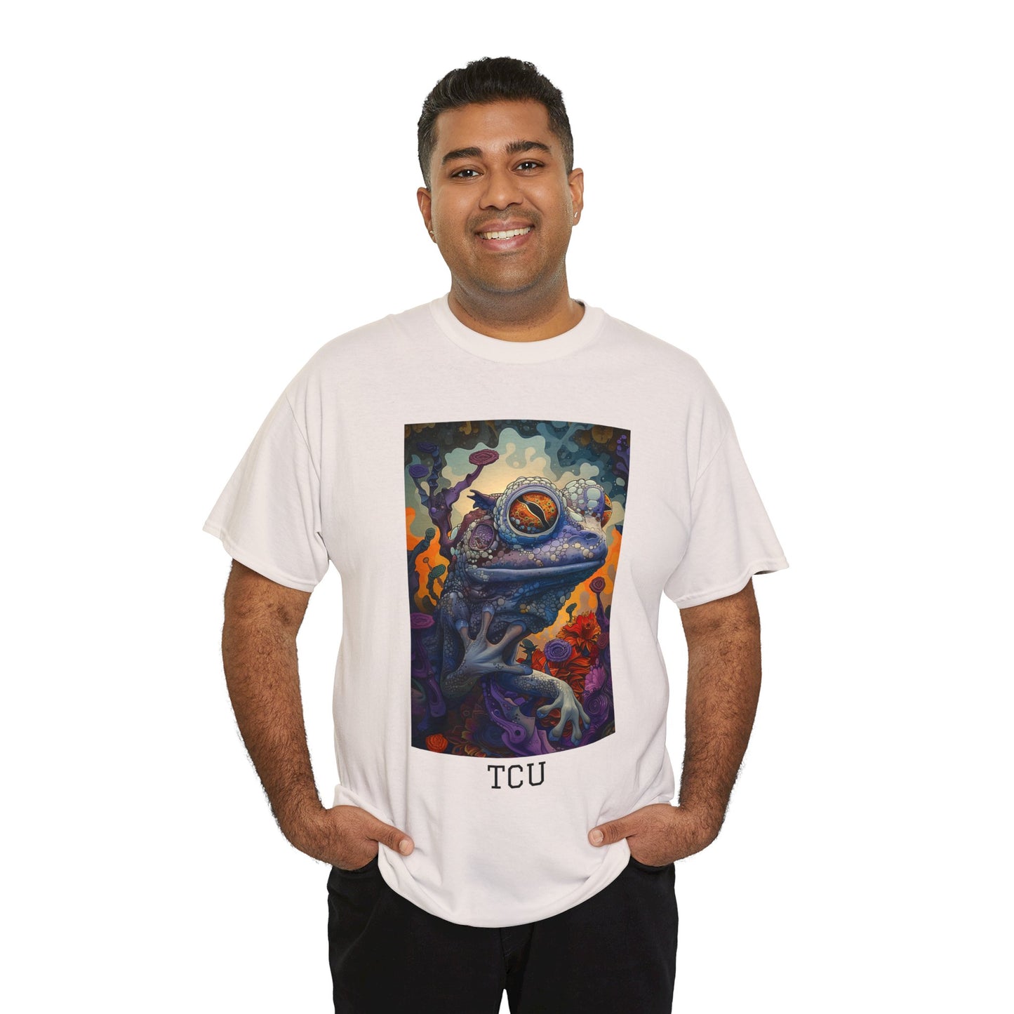 TCU 02F - Unisex Heavy Cotton Tee - Image on the Front