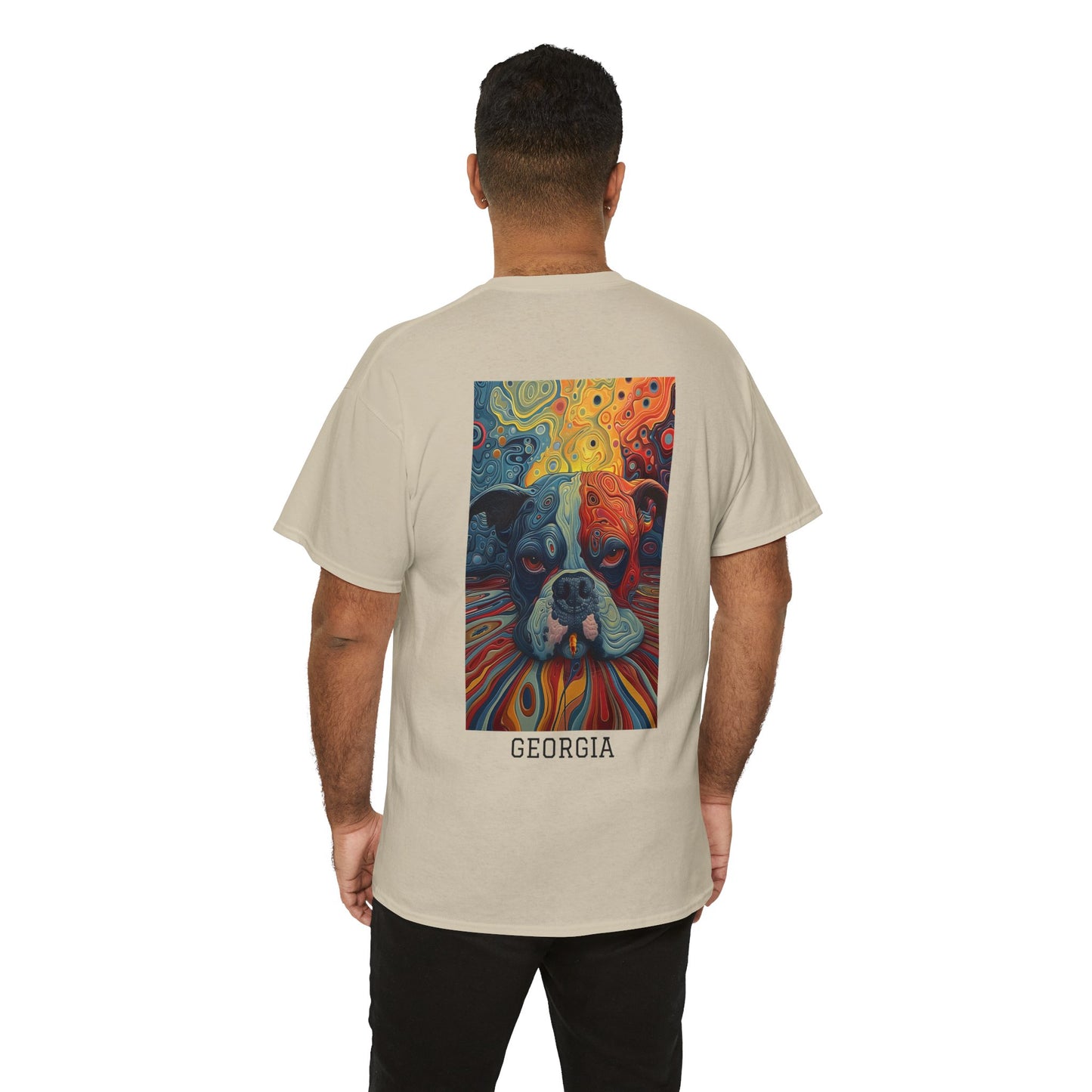 Georgia 03B - Unisex Heavy Cotton Tee - Image on the Back