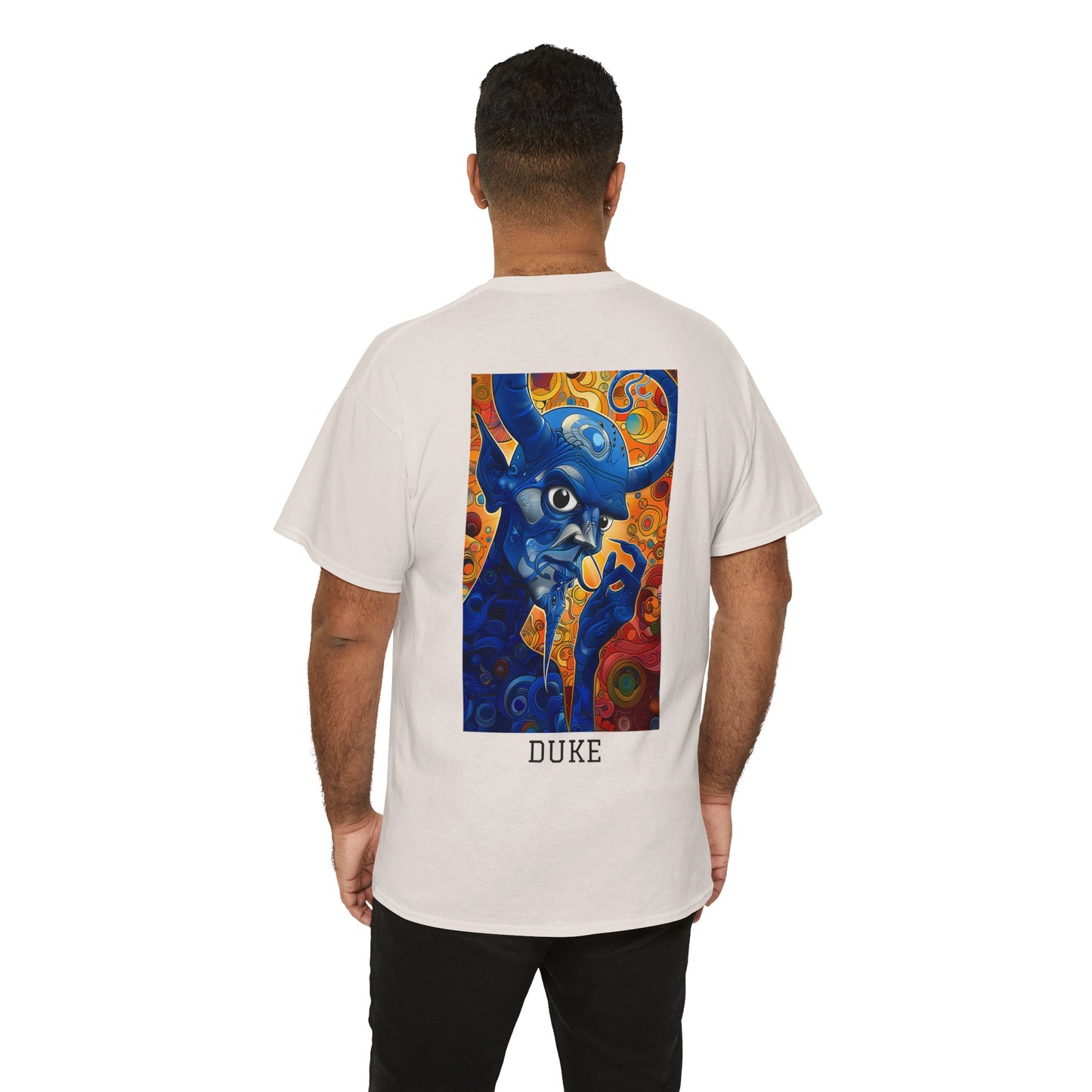 Duke 01B - Unisex Heavy Cotton Tee - Image on the Back