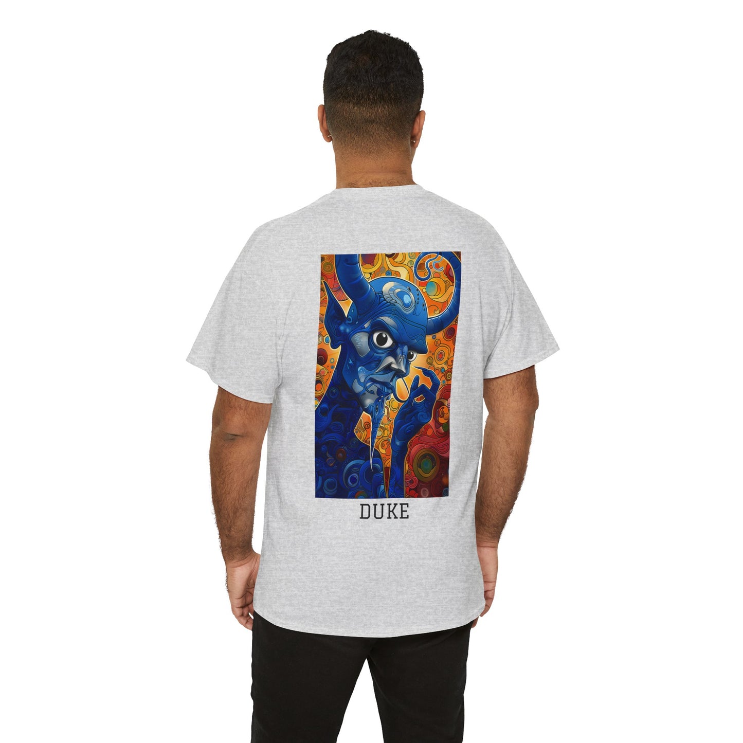 Duke 01B - Unisex Heavy Cotton Tee - Image on the Back