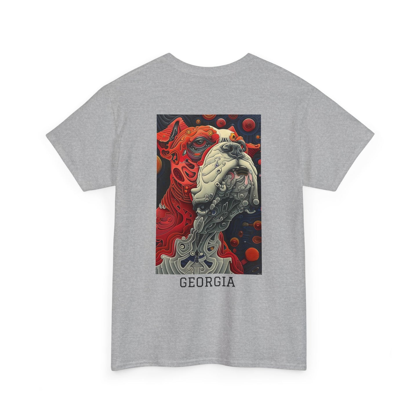 Georgia 02B - Unisex Heavy Cotton Tee - Image on the Back