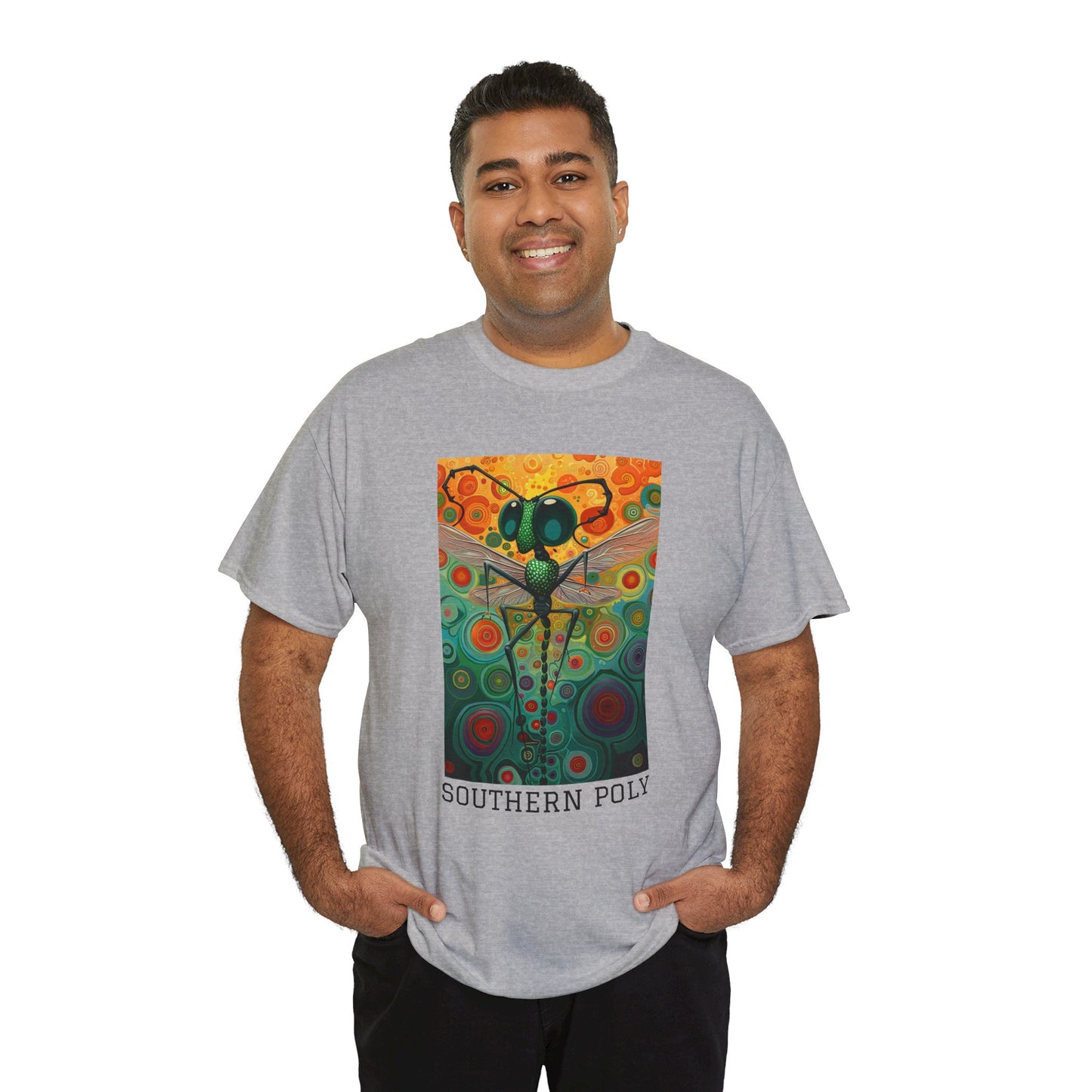 Southern Poly 01F - Unisex Heavy Cotton Tee - Image on the Front