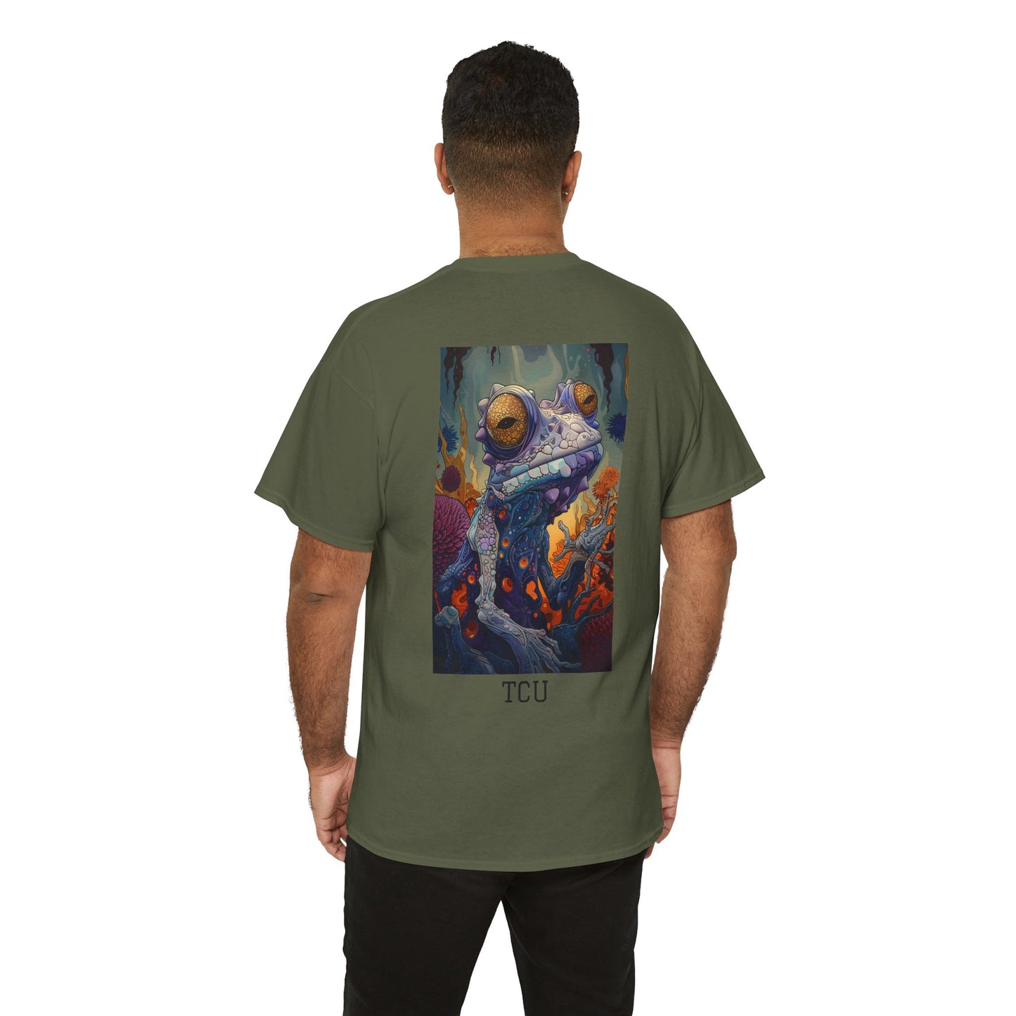 TCU 01B - Unisex Heavy Cotton Tee - Image on the Back