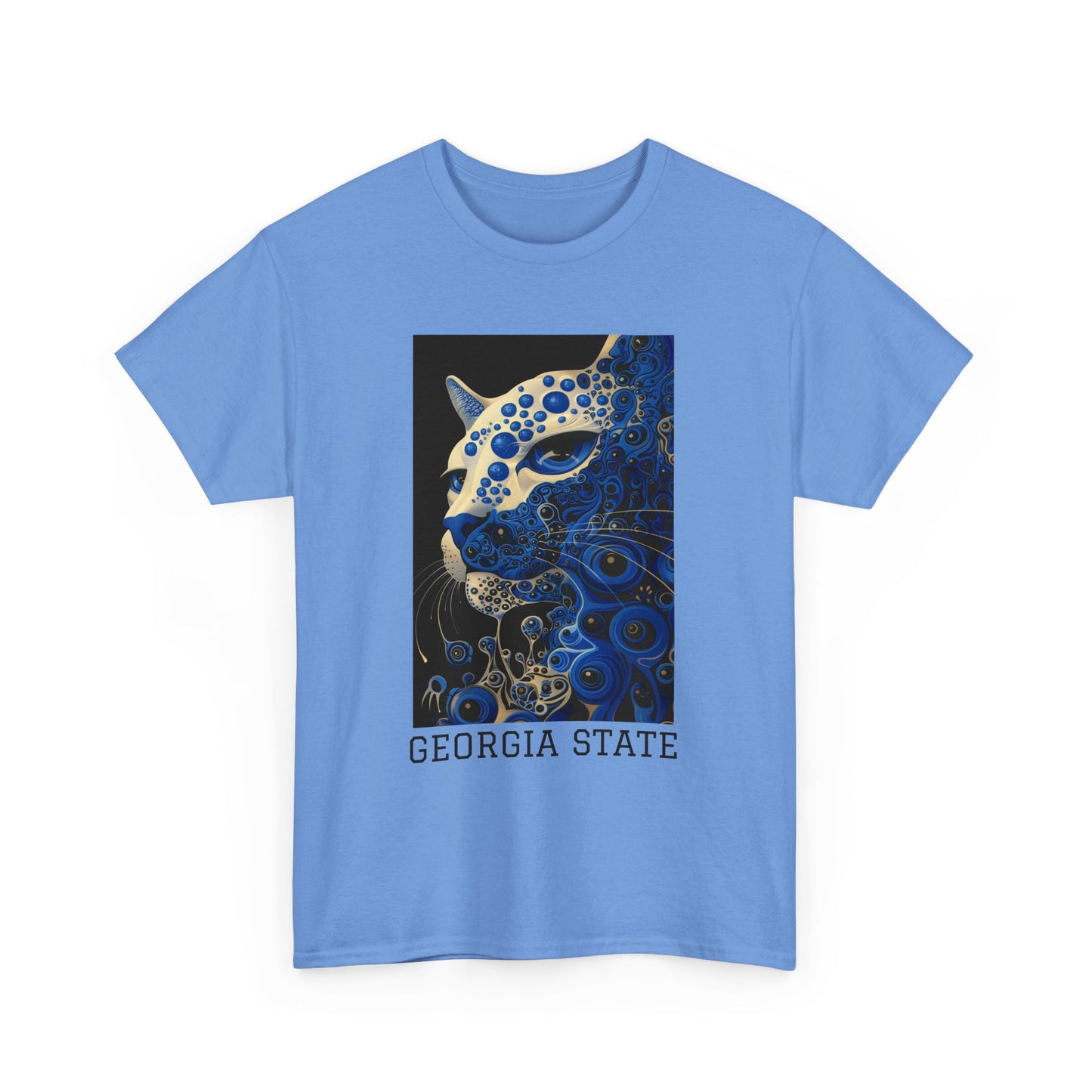 Georgia State 01F - Unisex Heavy Cotton Tee - Image on the Front