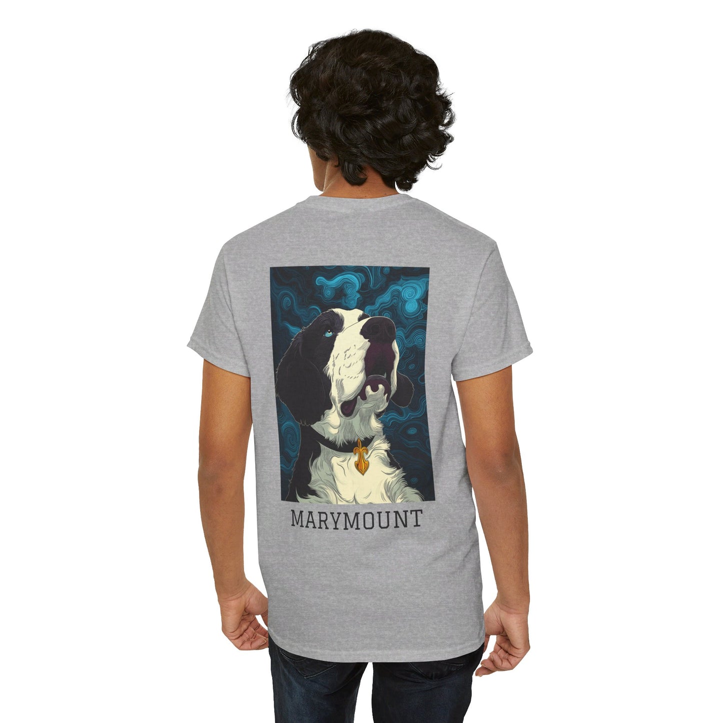 Marymount 01B - Unisex Heavy Cotton Tee - Image on the Back