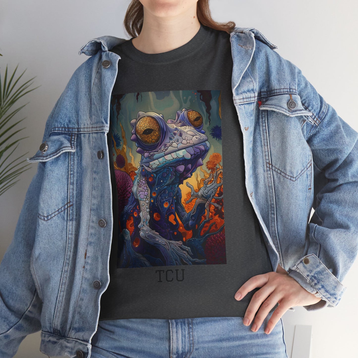 TCU 01F - Unisex Heavy Cotton Tee - Image on the Front