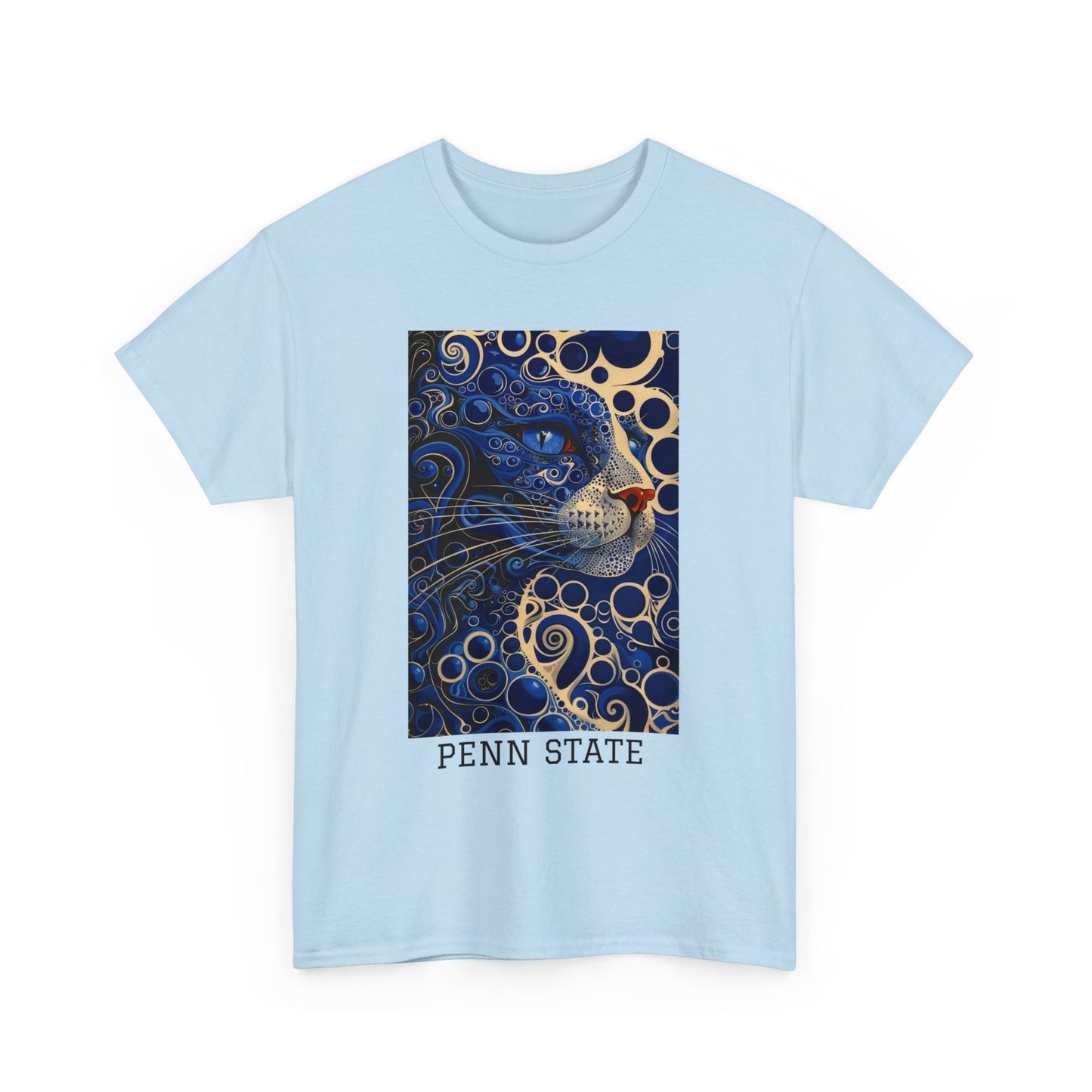 Penn State 01F - Unisex Heavy Cotton Tee - Image on the Front