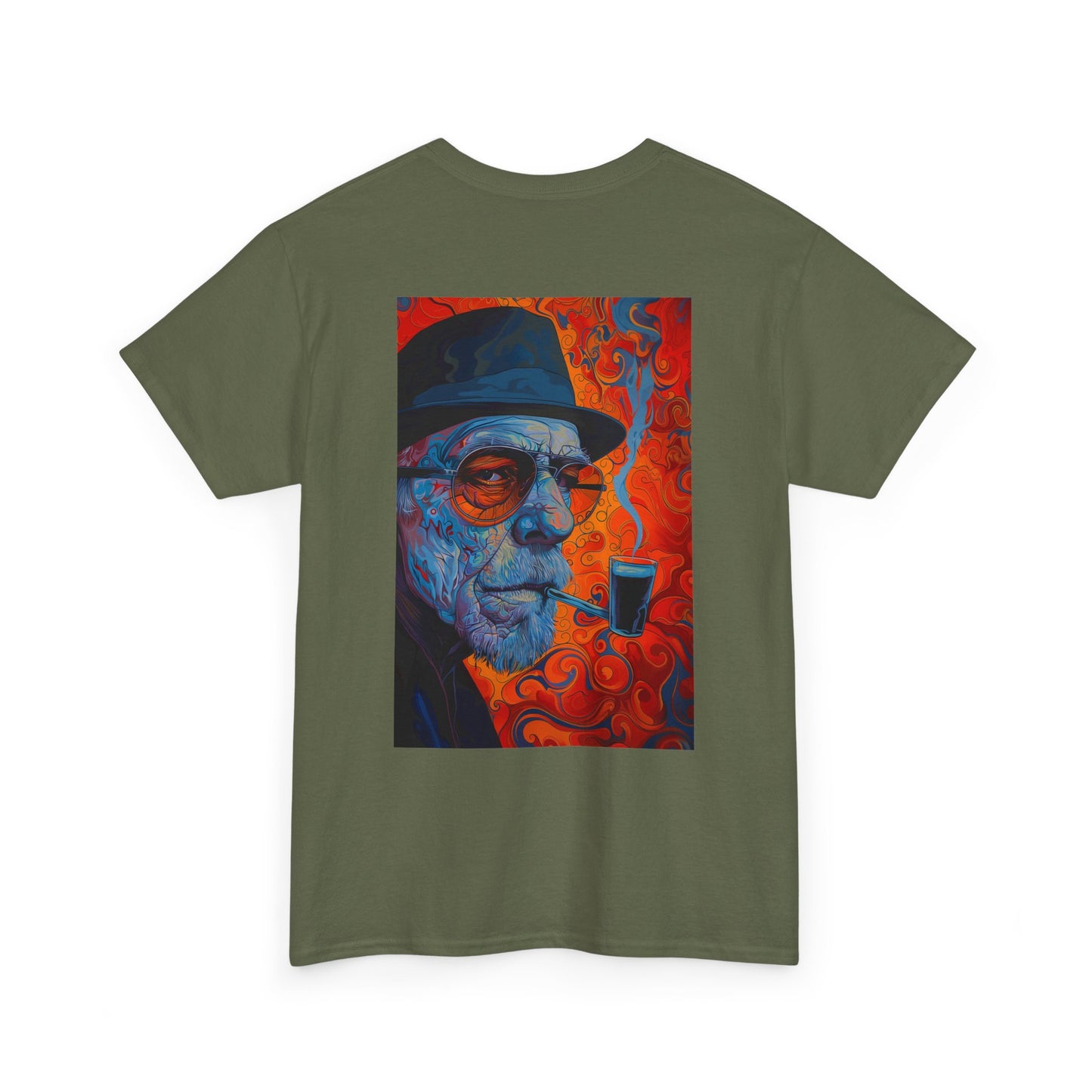 Heisenberg 01B - Unisex Heavy Cotton Tee - Image on the Back