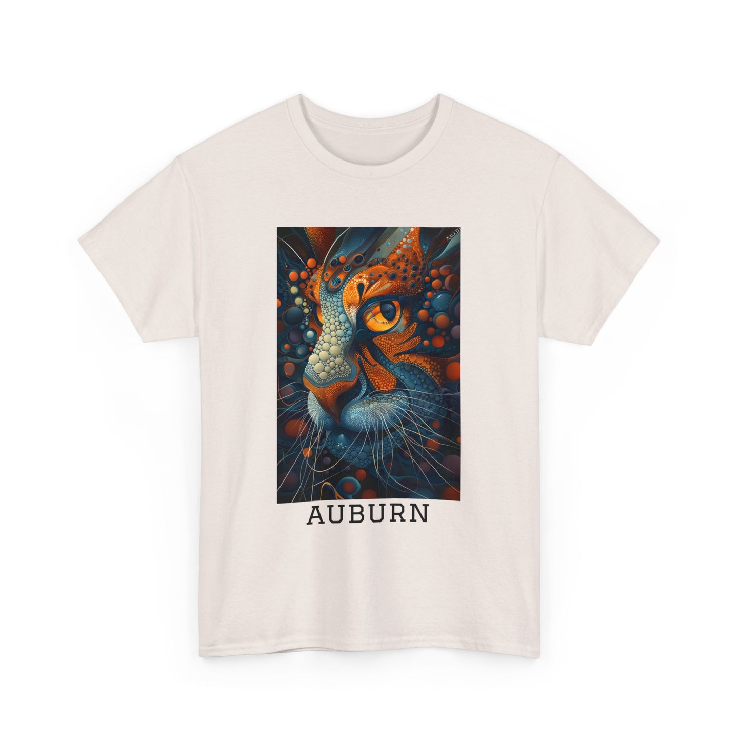 Auburn 01F - Unisex Heavy Cotton Tee - Image on the Front