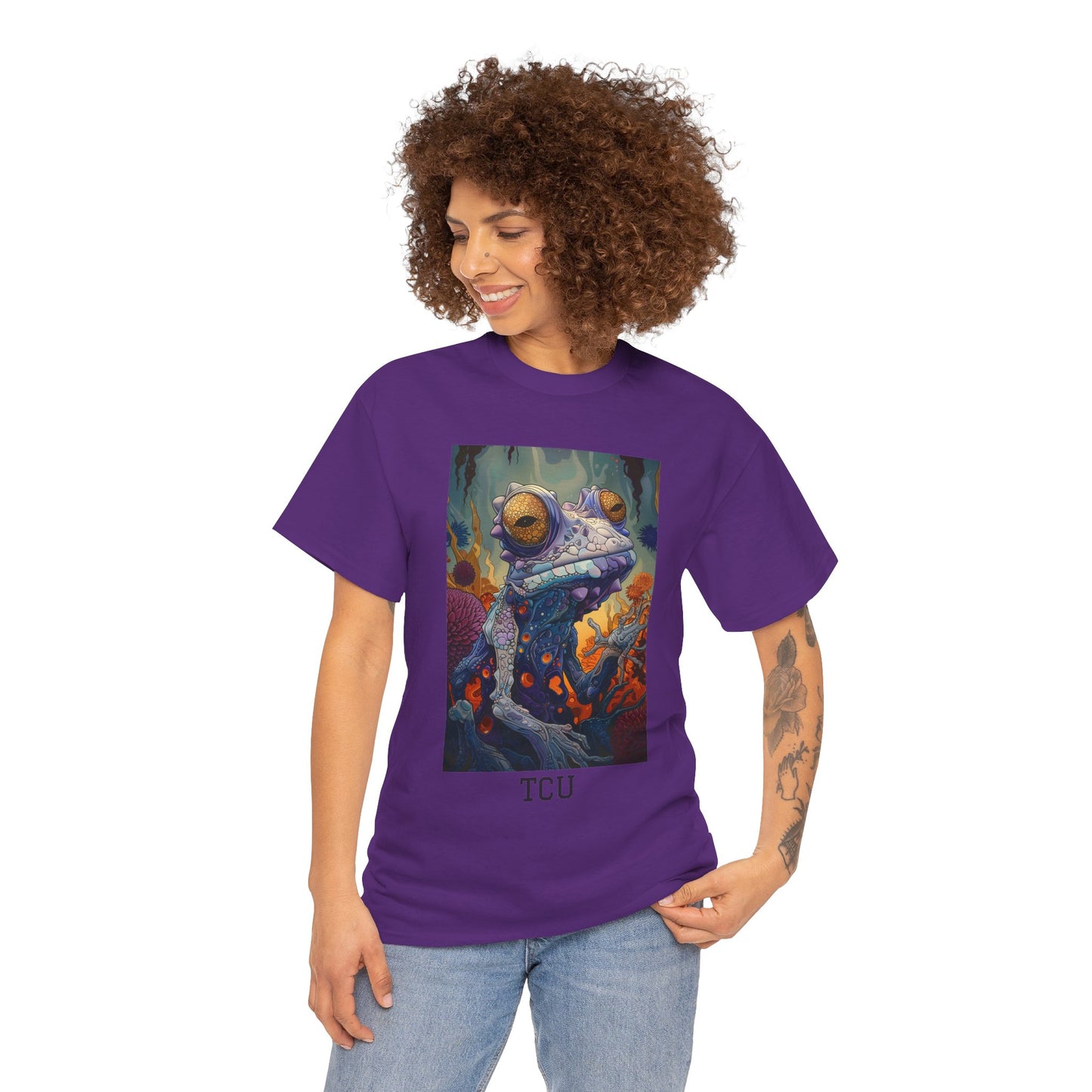 TCU 01F - Unisex Heavy Cotton Tee - Image on the Front