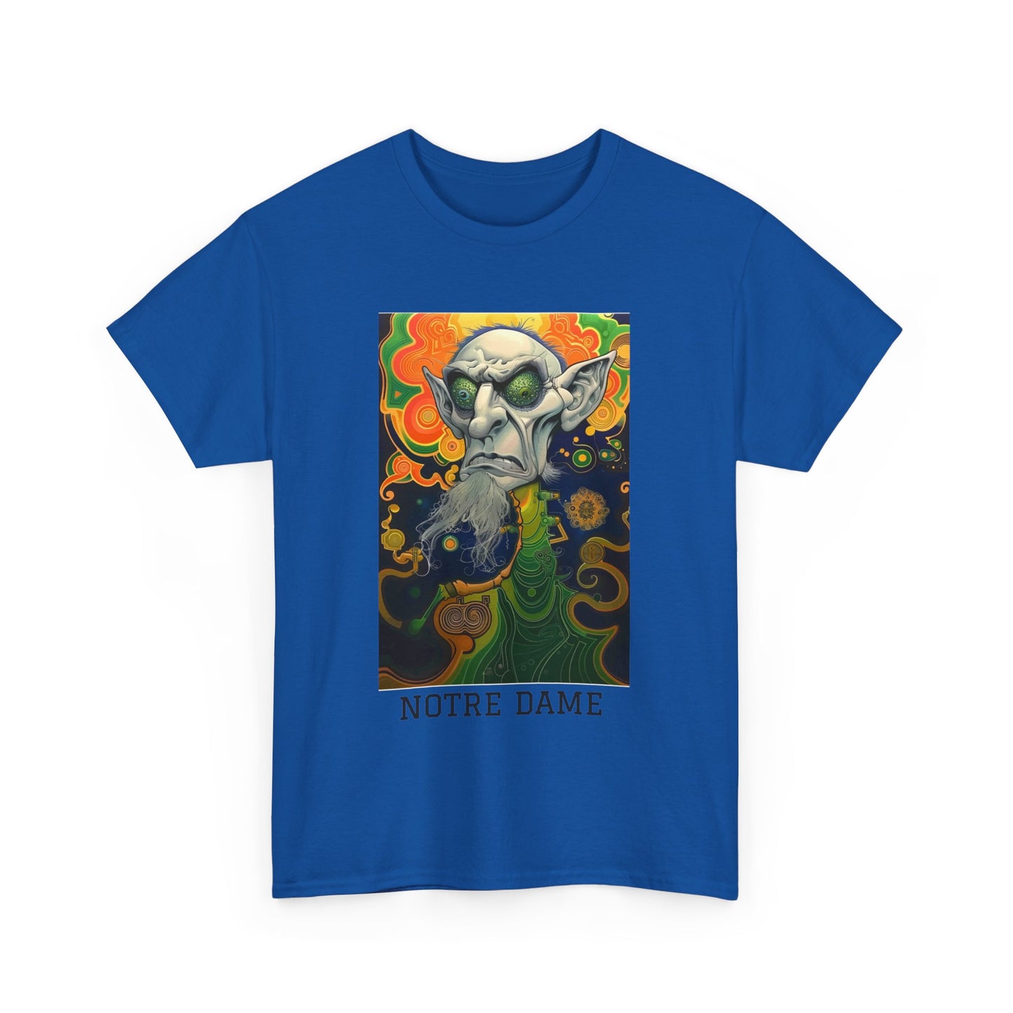Notre Dame 03F - Unisex Heavy Cotton Tee - Image on the Front