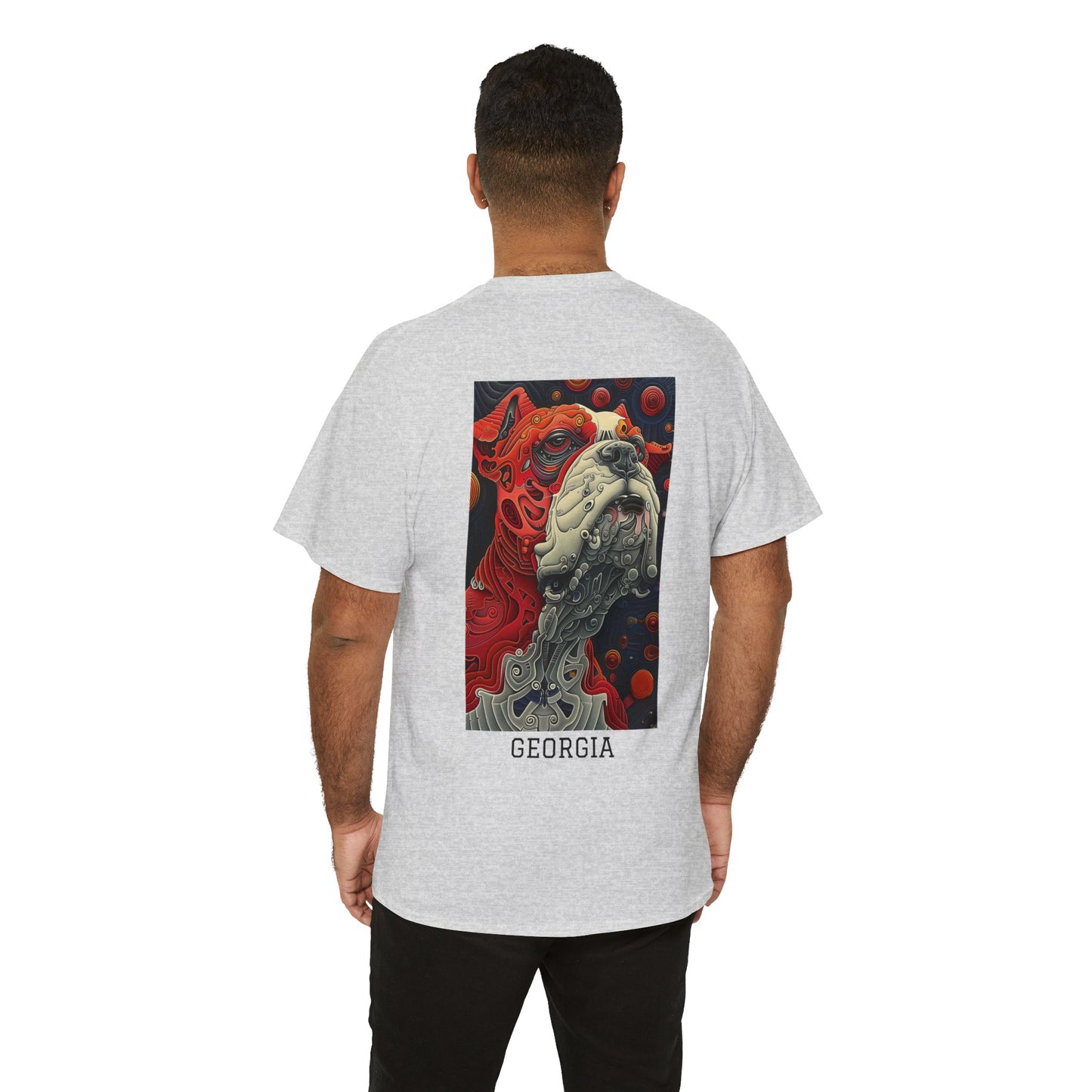 Georgia 02B - Unisex Heavy Cotton Tee - Image on the Back