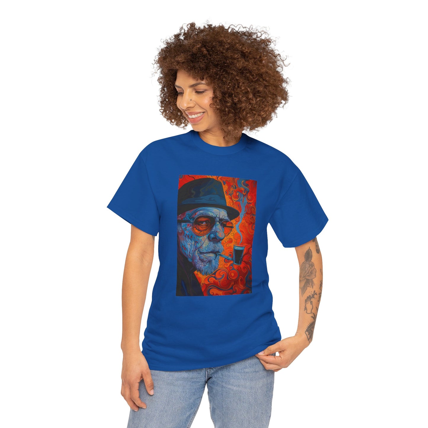 Heisenberg 01F - Unisex Heavy Cotton Tee - Image on the Front